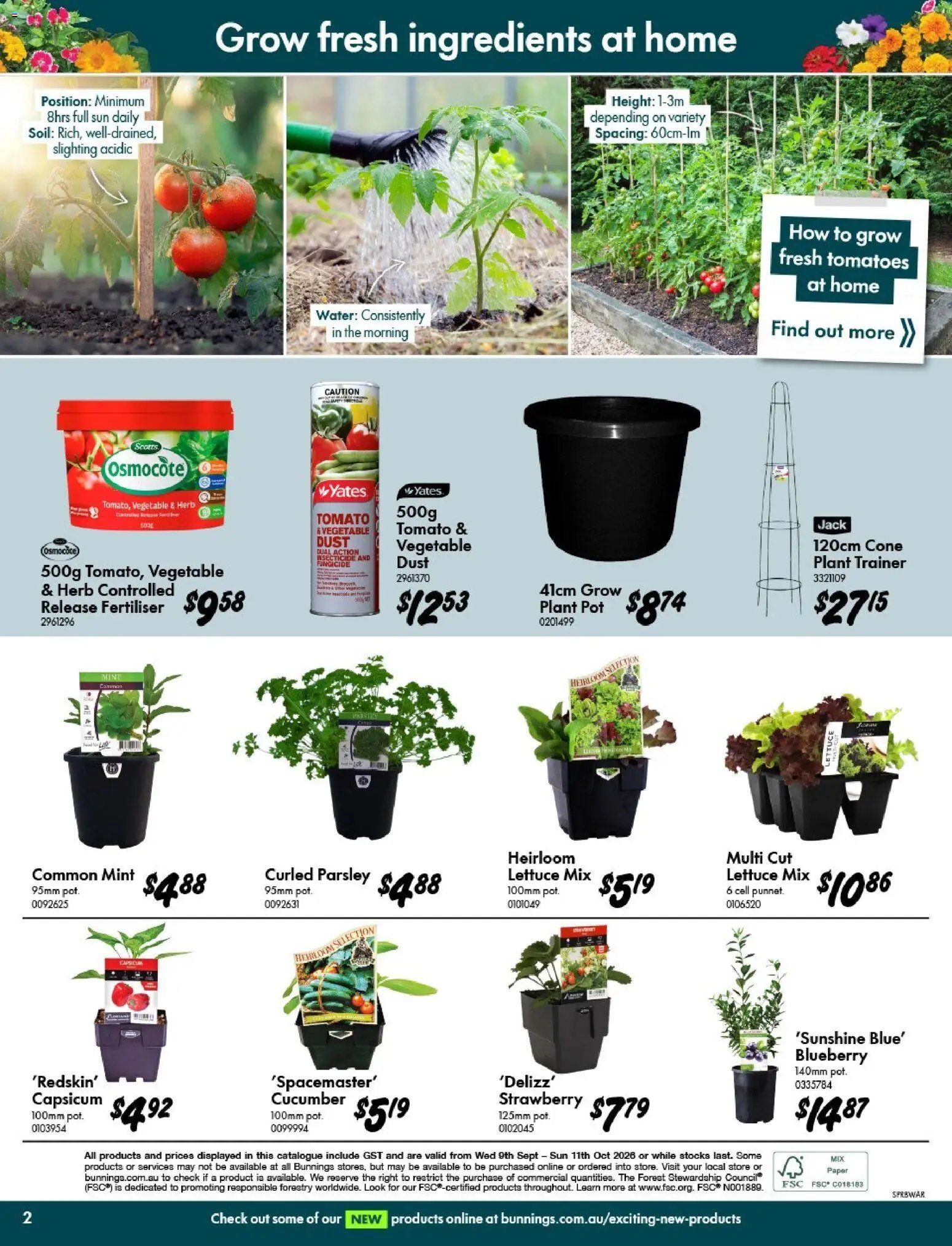 Bunnings Warehouse catalogue from 09/09/2026 Bunnings Warehouse - Spring Starts Here Scoresby