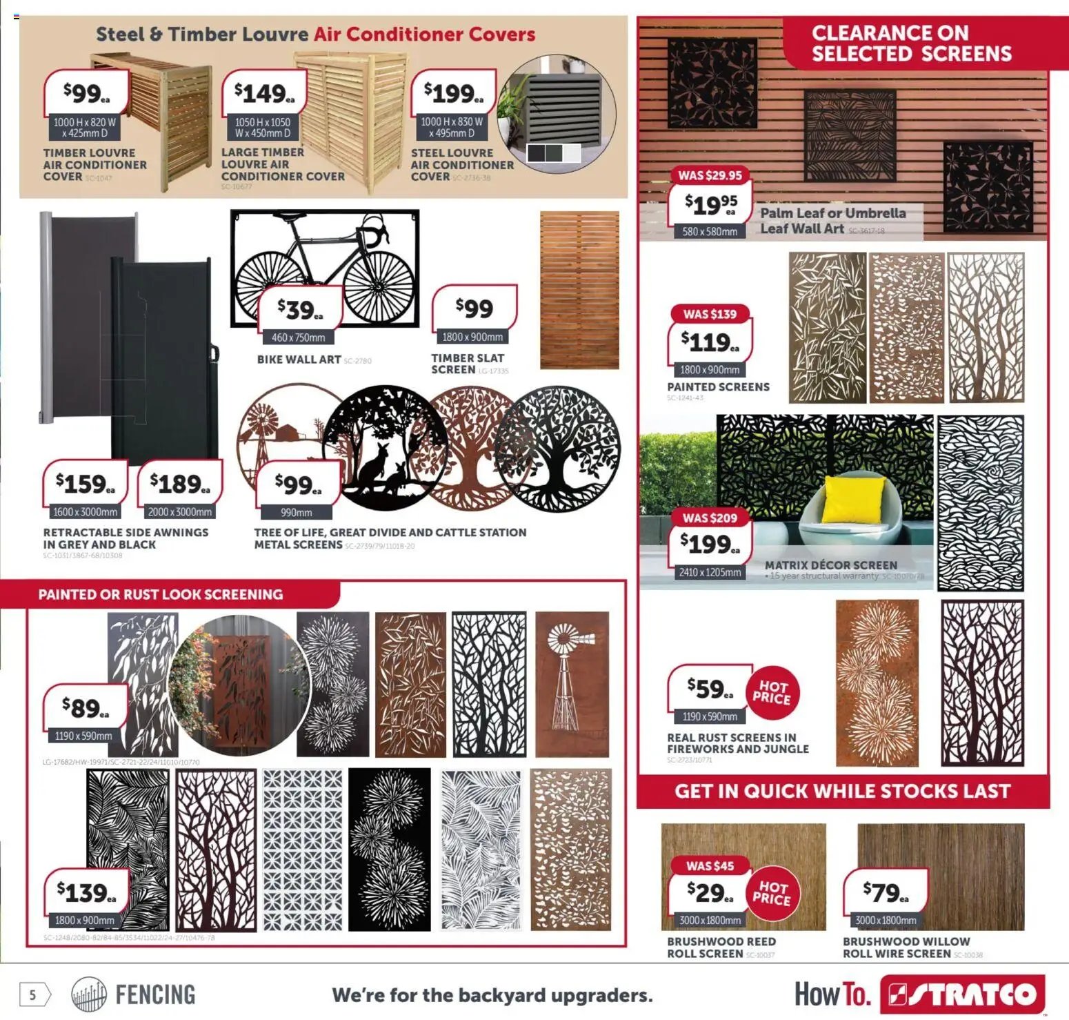 Stratco catalogue from 29/05/2026 Stratco catalogue SA