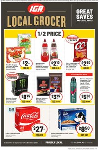 IGA catalogue from 30/09/2026 IGA catalogue Local Grocer Kambah