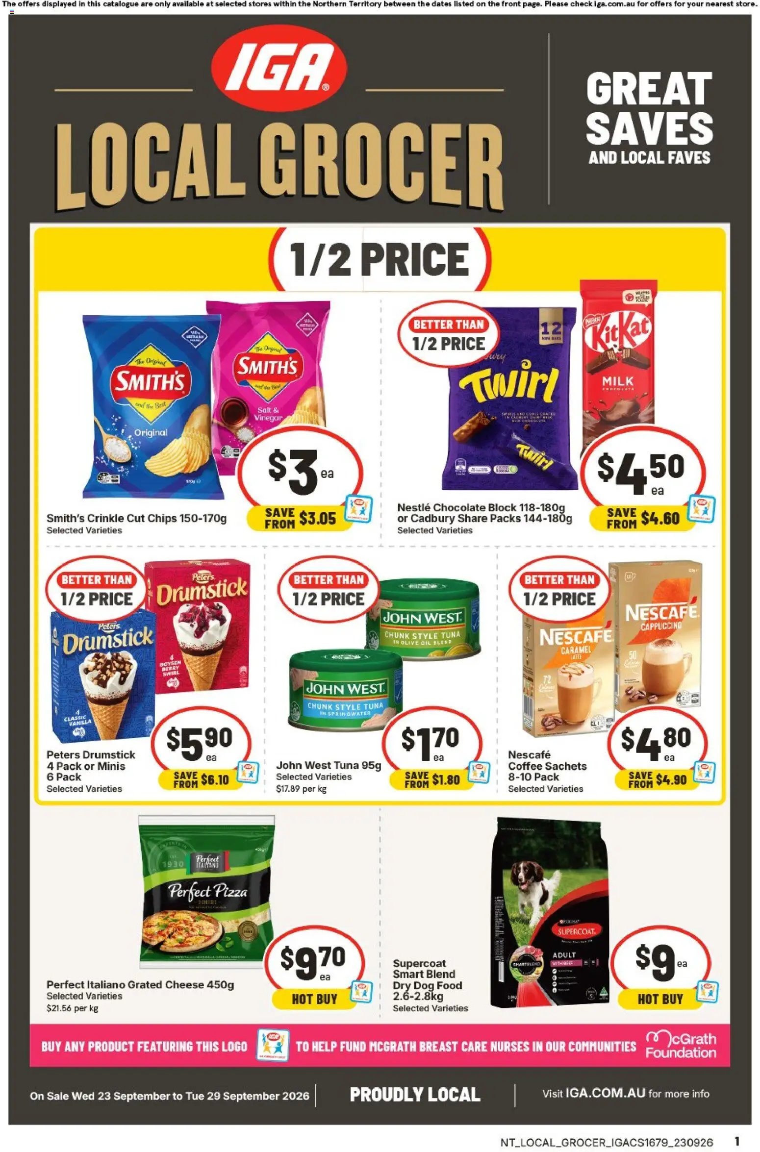 IGA catalogue from 23/09/2026 IGA Local Grocer Berry Springs