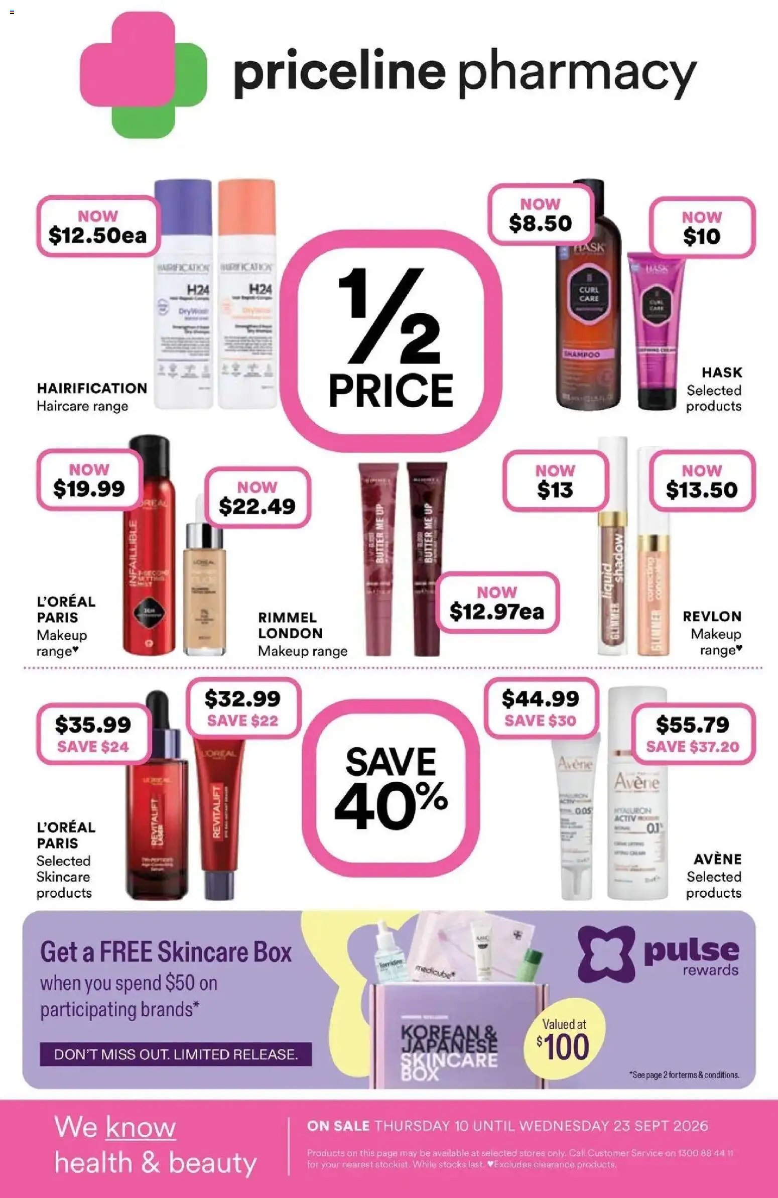 Priceline Pharmacy catalogue from 10/09/2026 Priceline Pharmacy catalogue Cheltenham