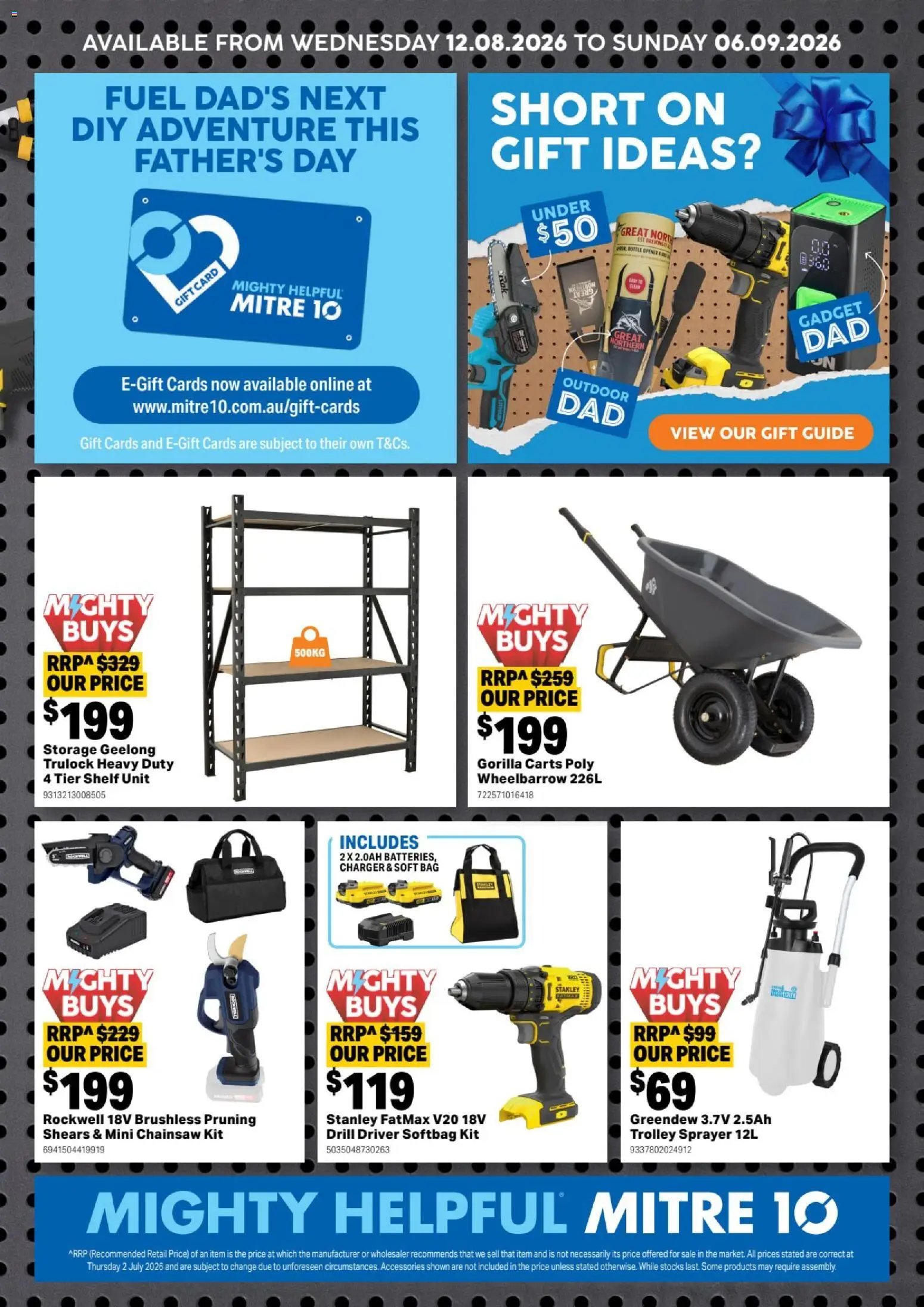 Mitre 10 catalogue from 12/08/2026 Mitre 10 Built For Dad
