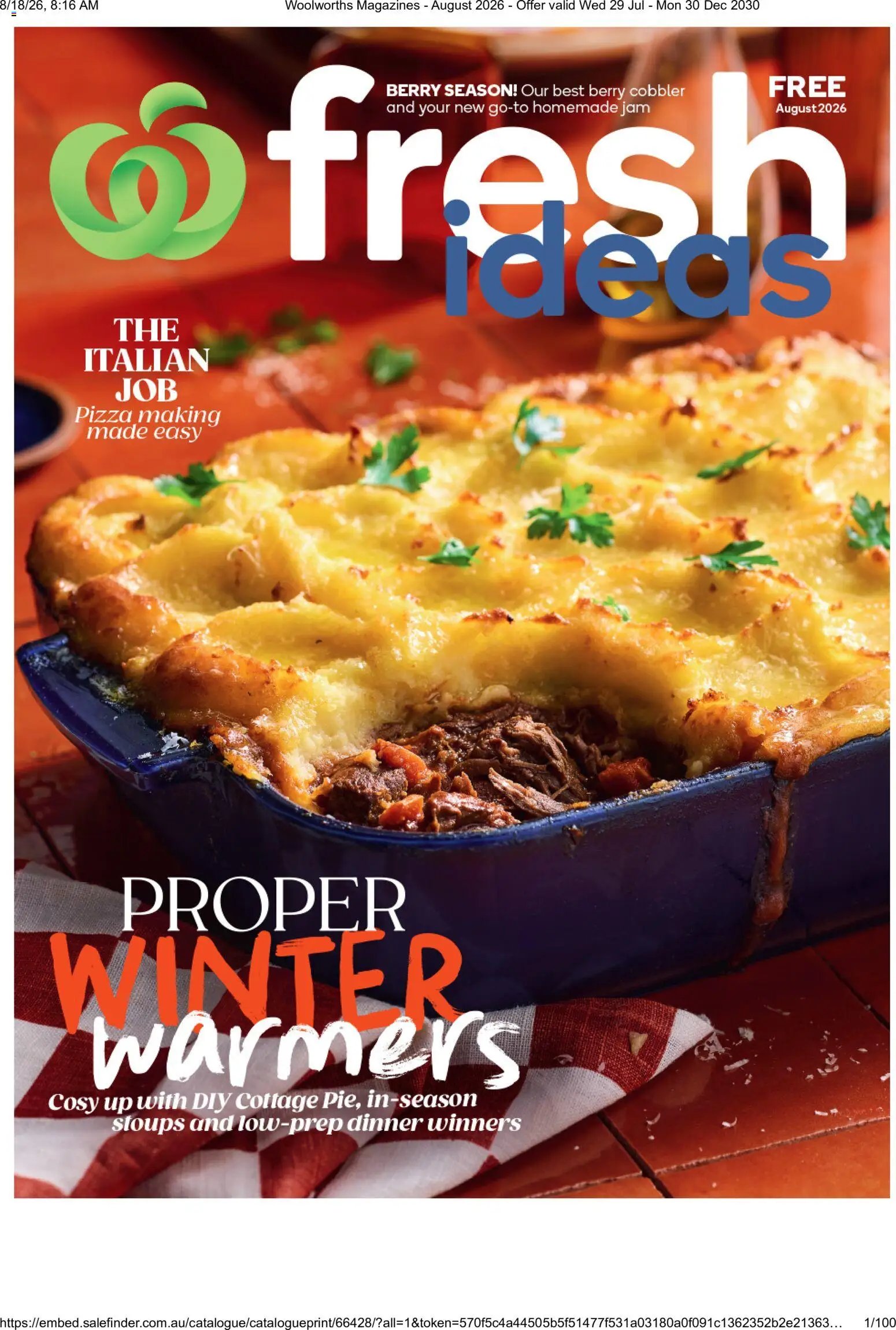 Woolworths catalogue from 01/08/2026 Woolworths catalogue August 2026
