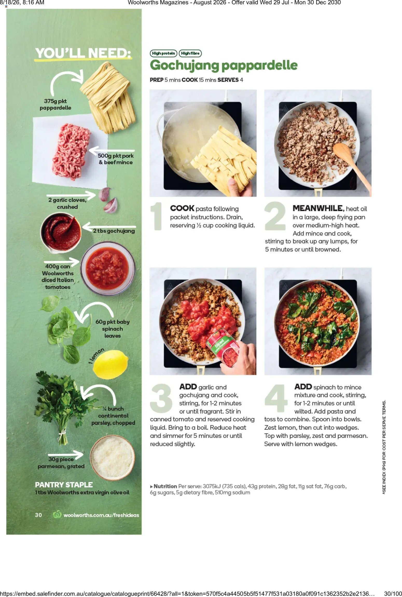 Woolworths catalogue from 01/08/2026 Woolworths catalogue August 2026