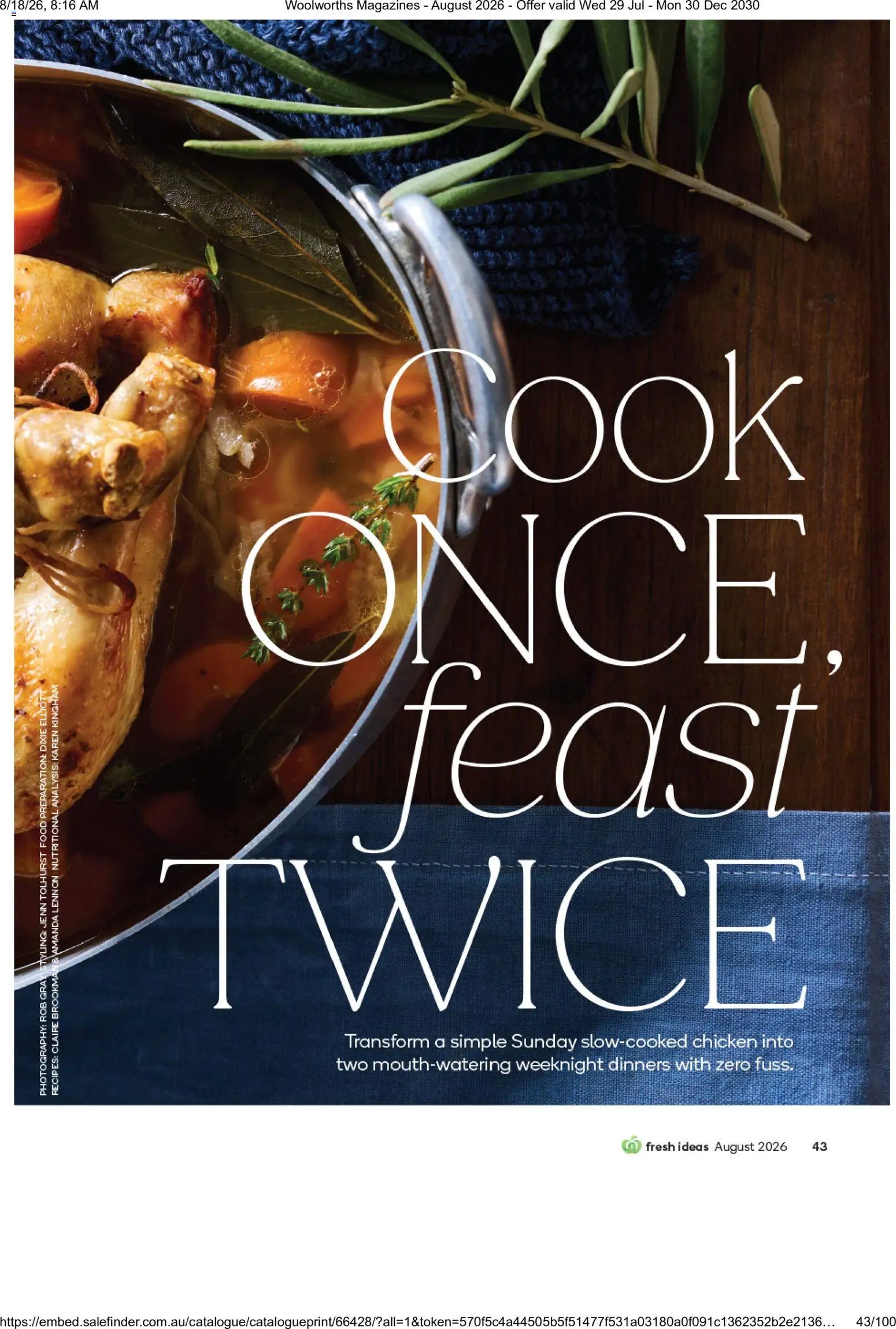 Woolworths catalogue from 01/08/2026 Woolworths catalogue August 2026