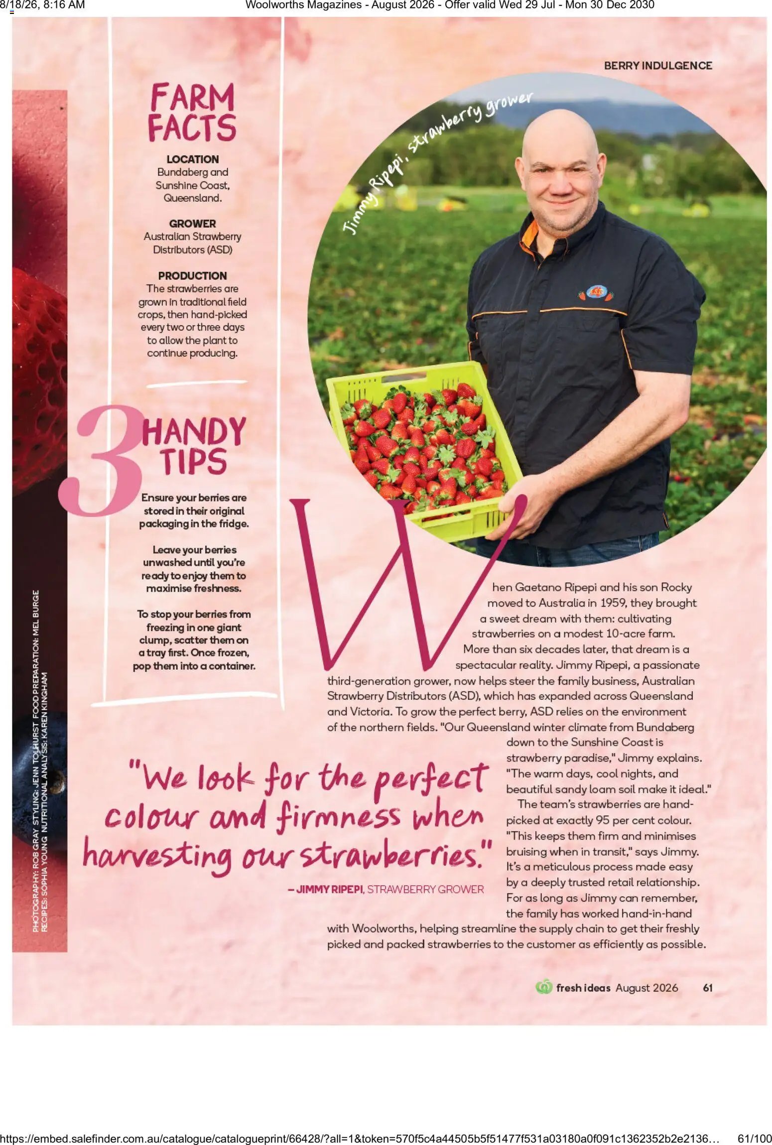 Woolworths catalogue from 01/08/2026 Woolworths catalogue August 2026