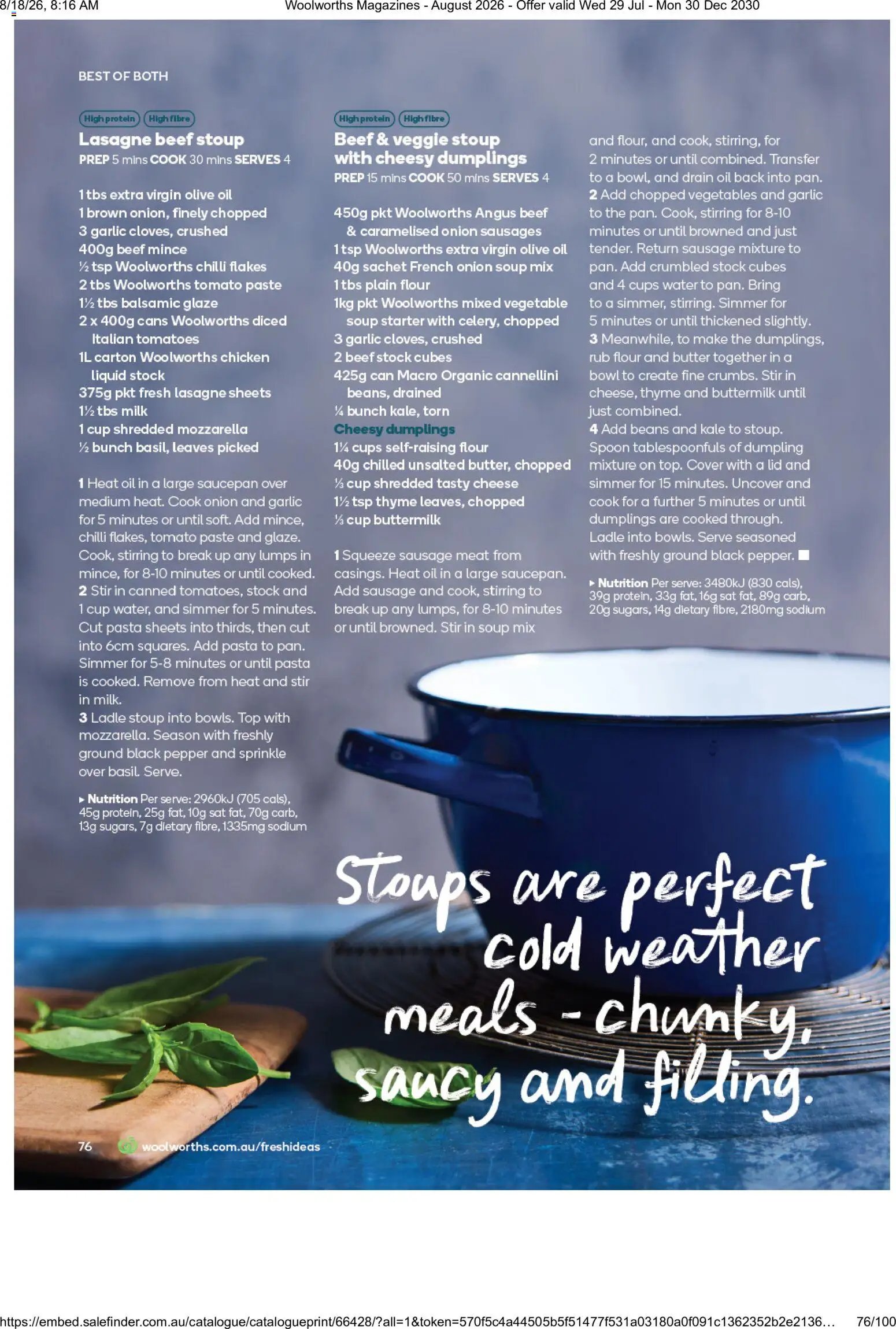 Woolworths catalogue from 01/08/2026 Woolworths catalogue August 2026