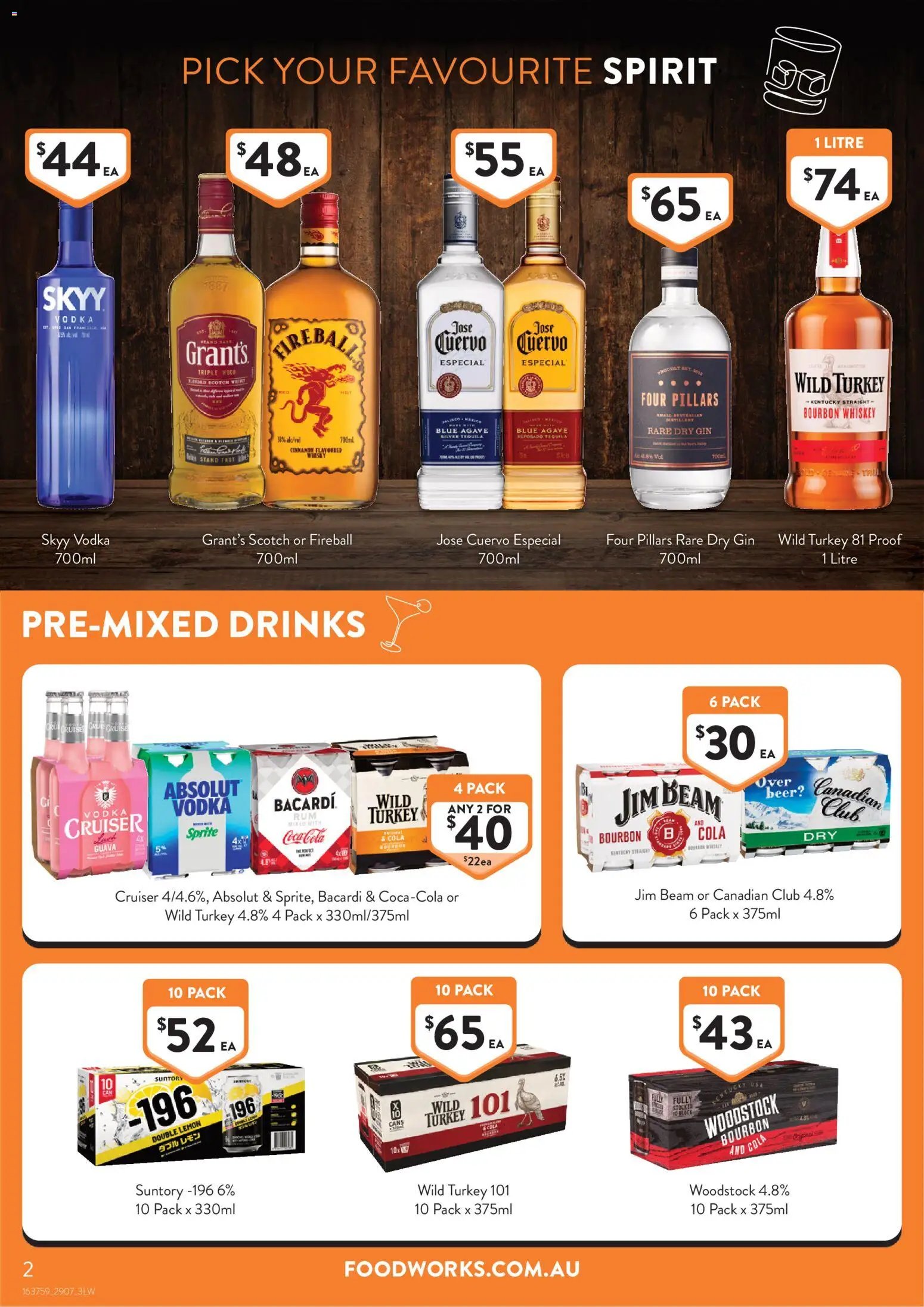Foodworks catalogue from 29/07/2026 Catalogue Liquor