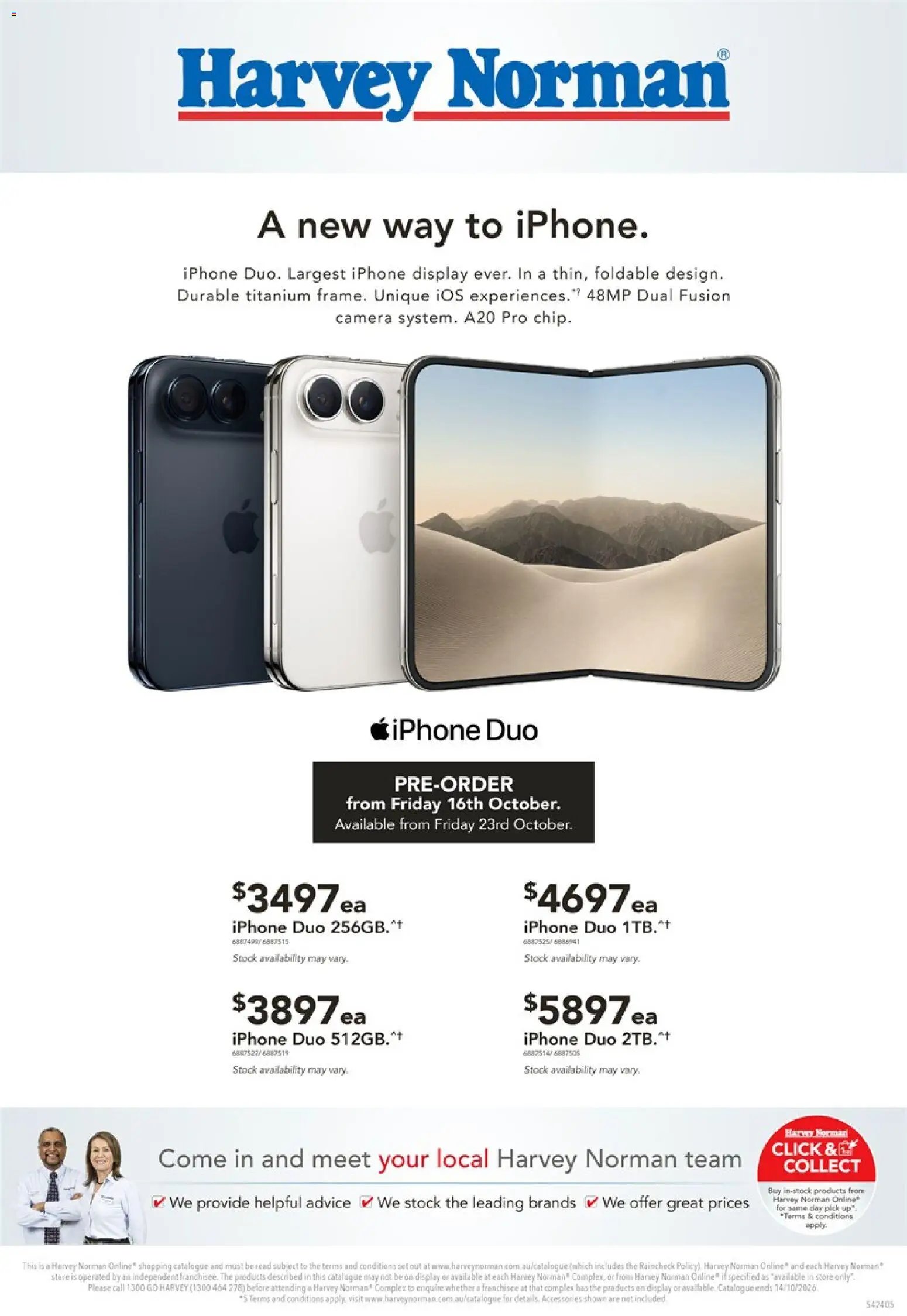 Harvey Norman catalogue from 23/09/2026 Harvey Norman September Apple