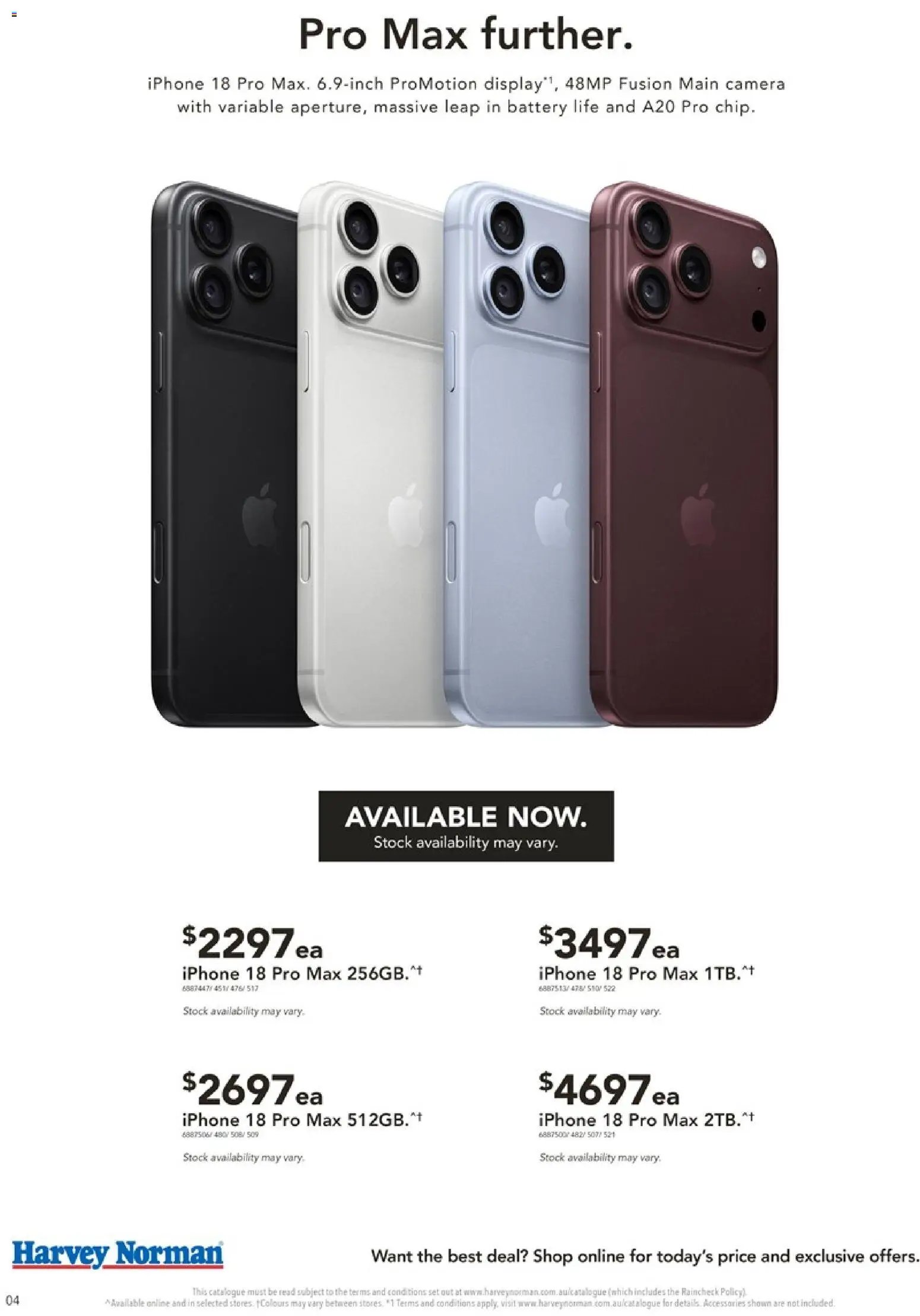 Harvey Norman catalogue from 23/09/2026 Harvey Norman September Apple