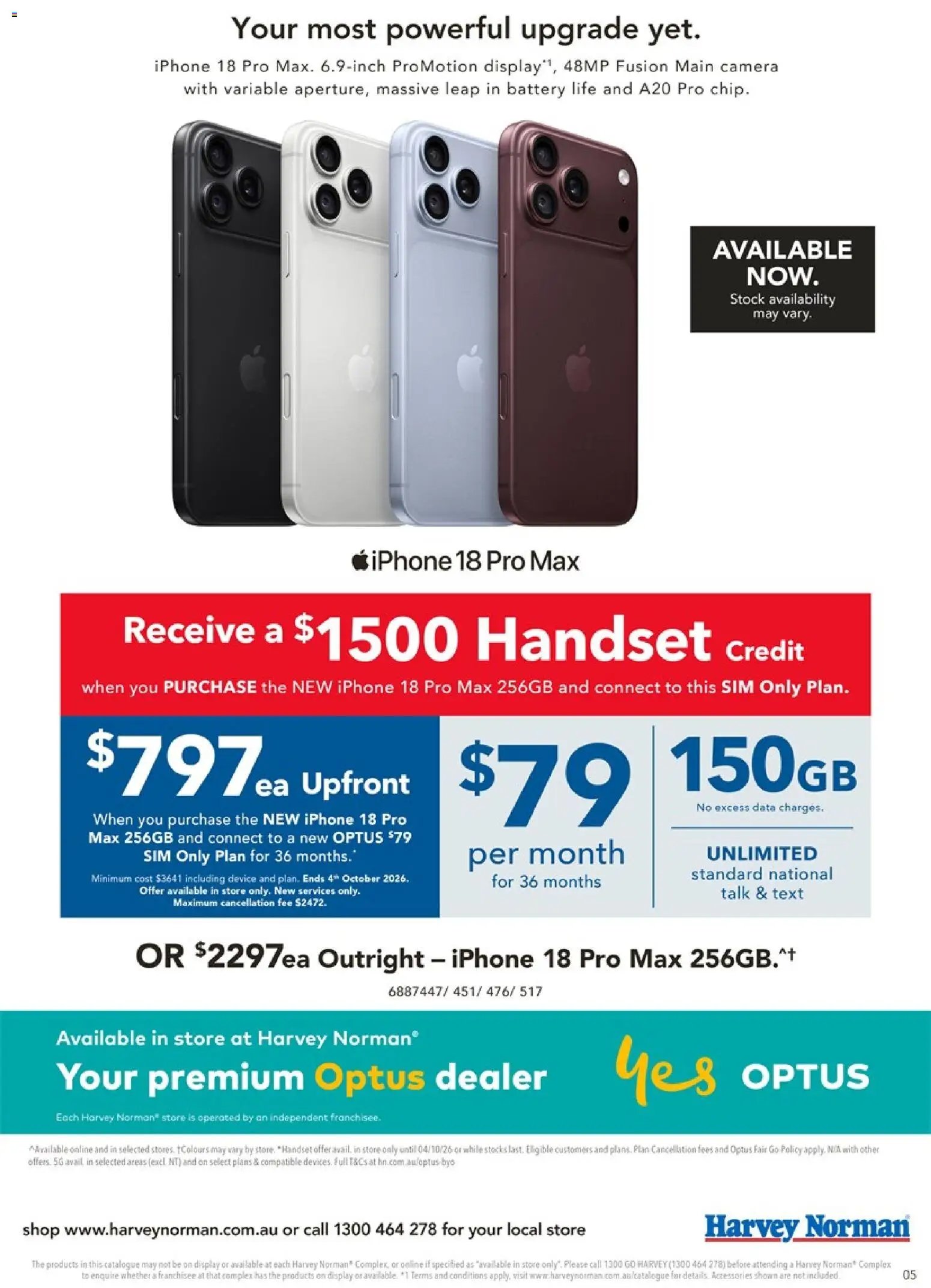 Harvey Norman catalogue from 23/09/2026 Harvey Norman September Apple