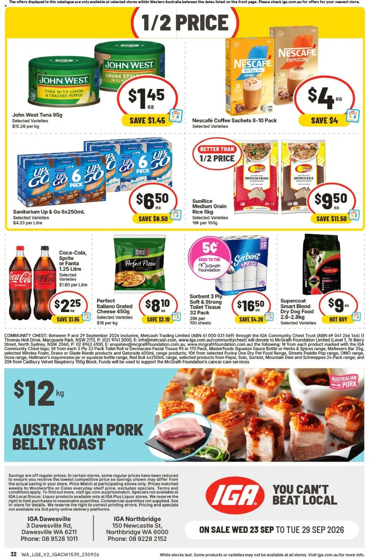 IGA catalogue from 23/09/2026 IGA catalogue Northbridge
