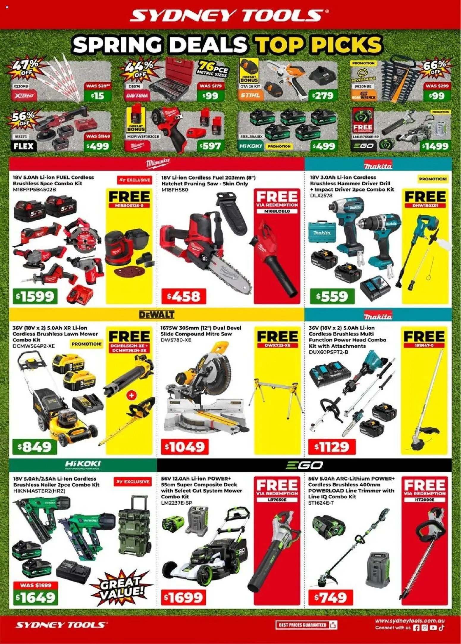 Sydney Tools catalogue from 17/09/2026 Sydney Tools catalogue