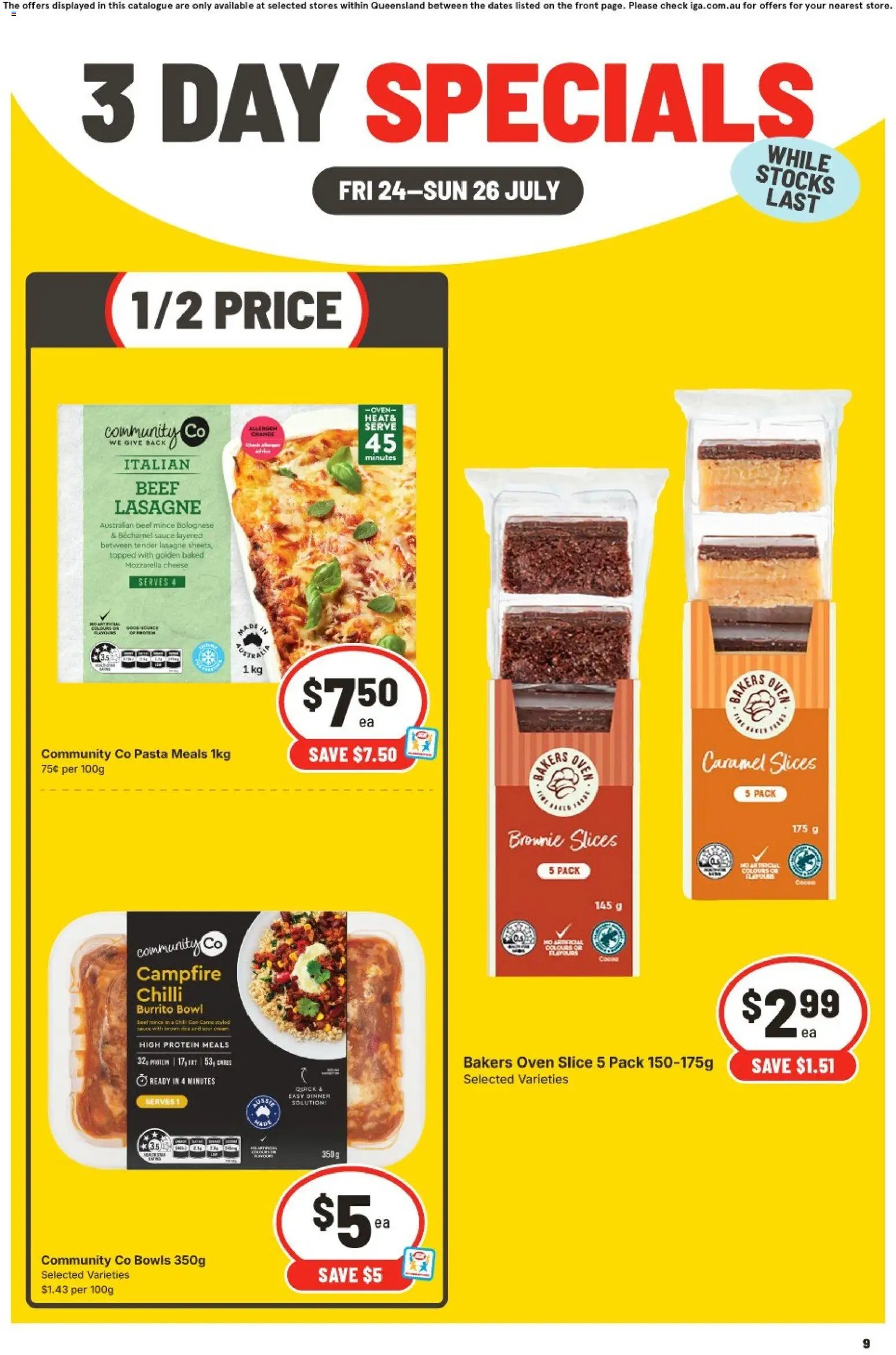 IGA catalogue from 24/07/2026 IGA 3 Day Specials QLD