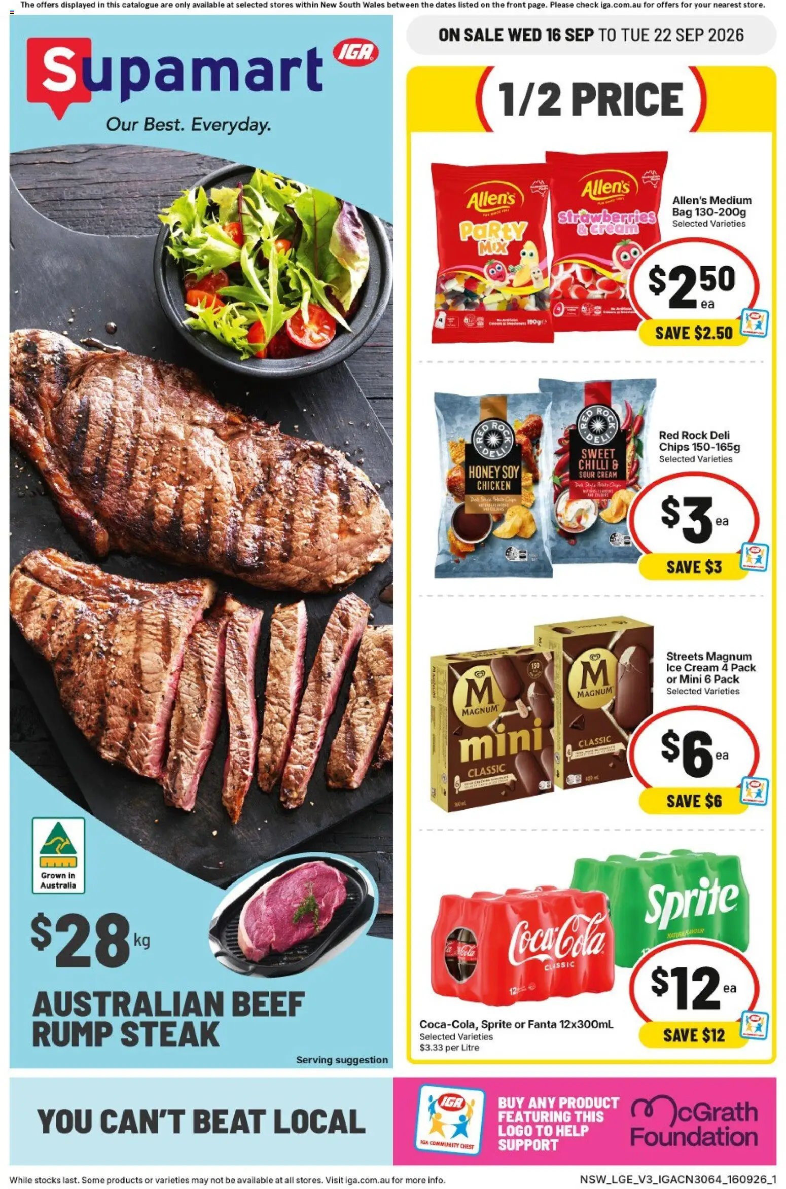 IGA catalogue from 16/09/2026 IGA catalogue Forest Lodge
