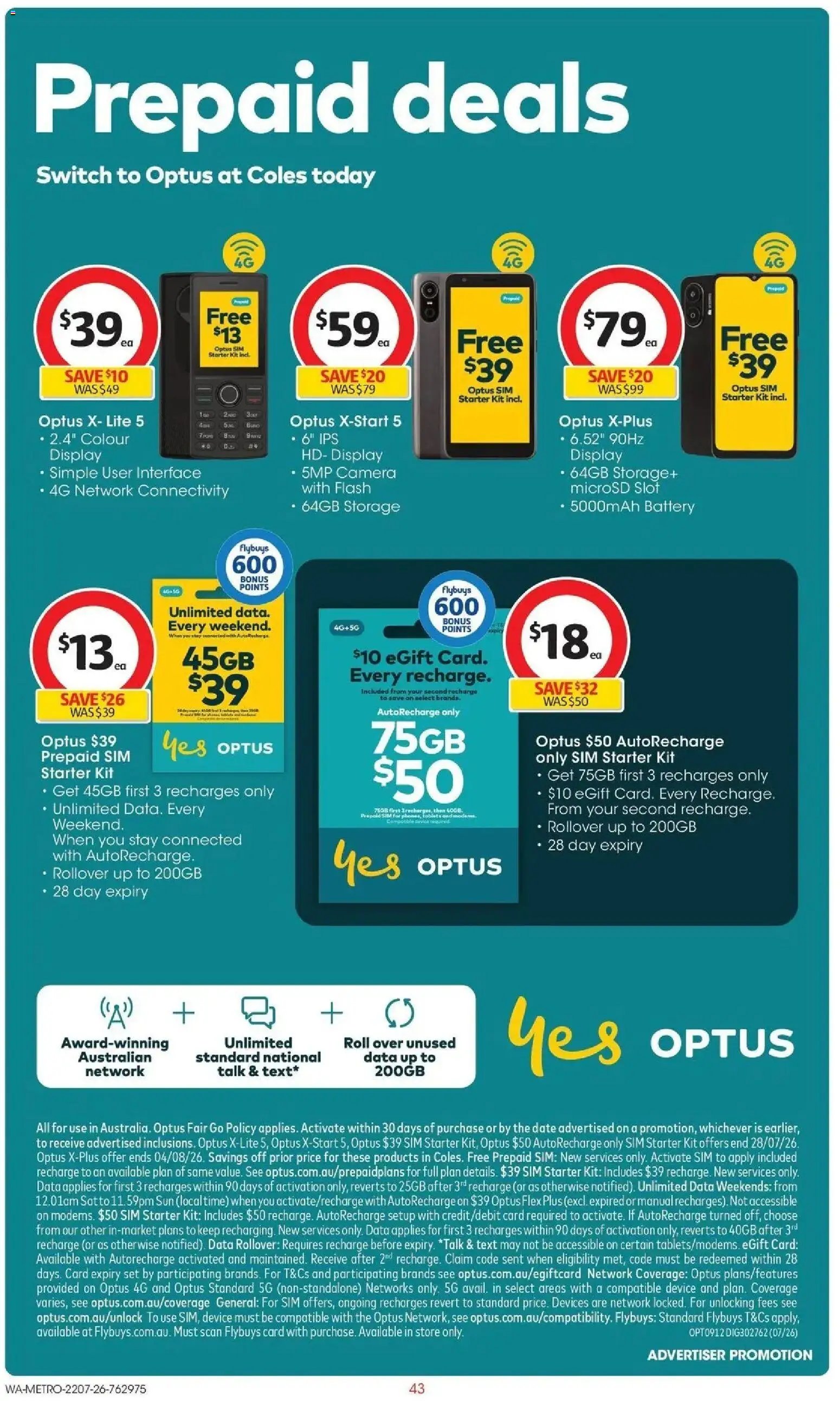 Coles catalogue from 22/07/2026 Coles catalogue WA