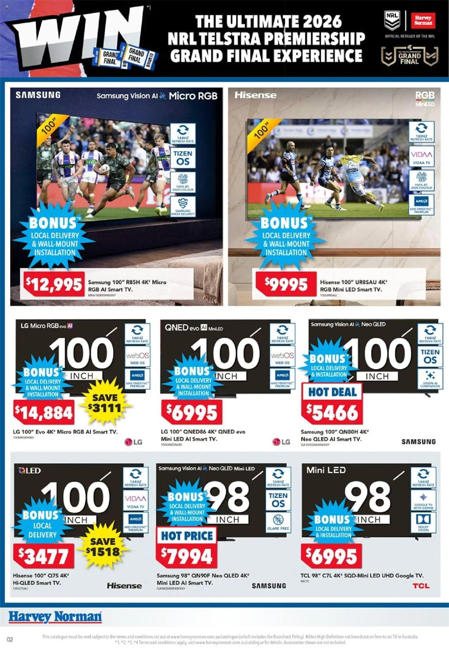 Harvey Norman catalogue from 10/09/2026 Harvey Norman Footy Finals