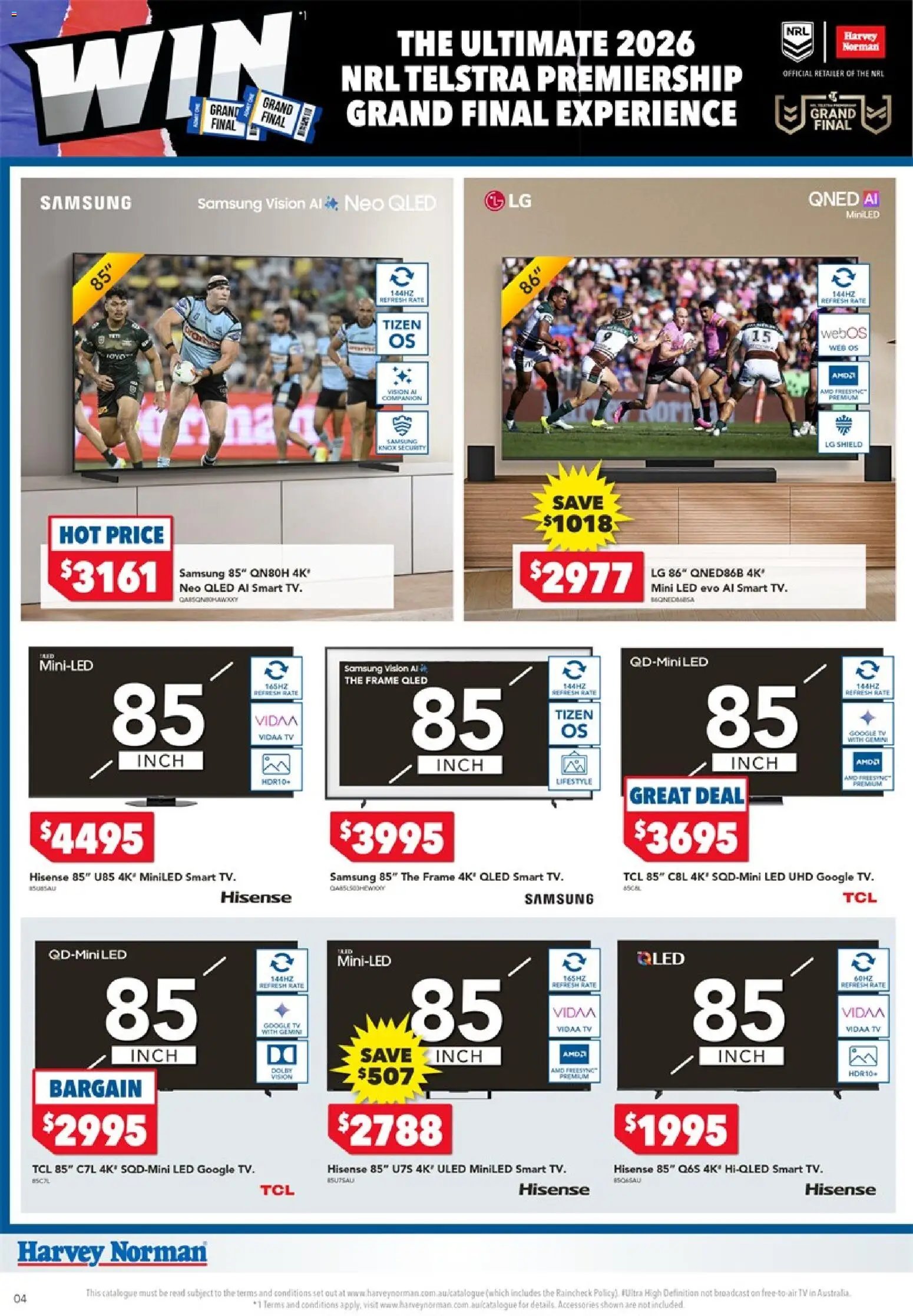 Harvey Norman catalogue from 10/09/2026 Harvey Norman Footy Finals