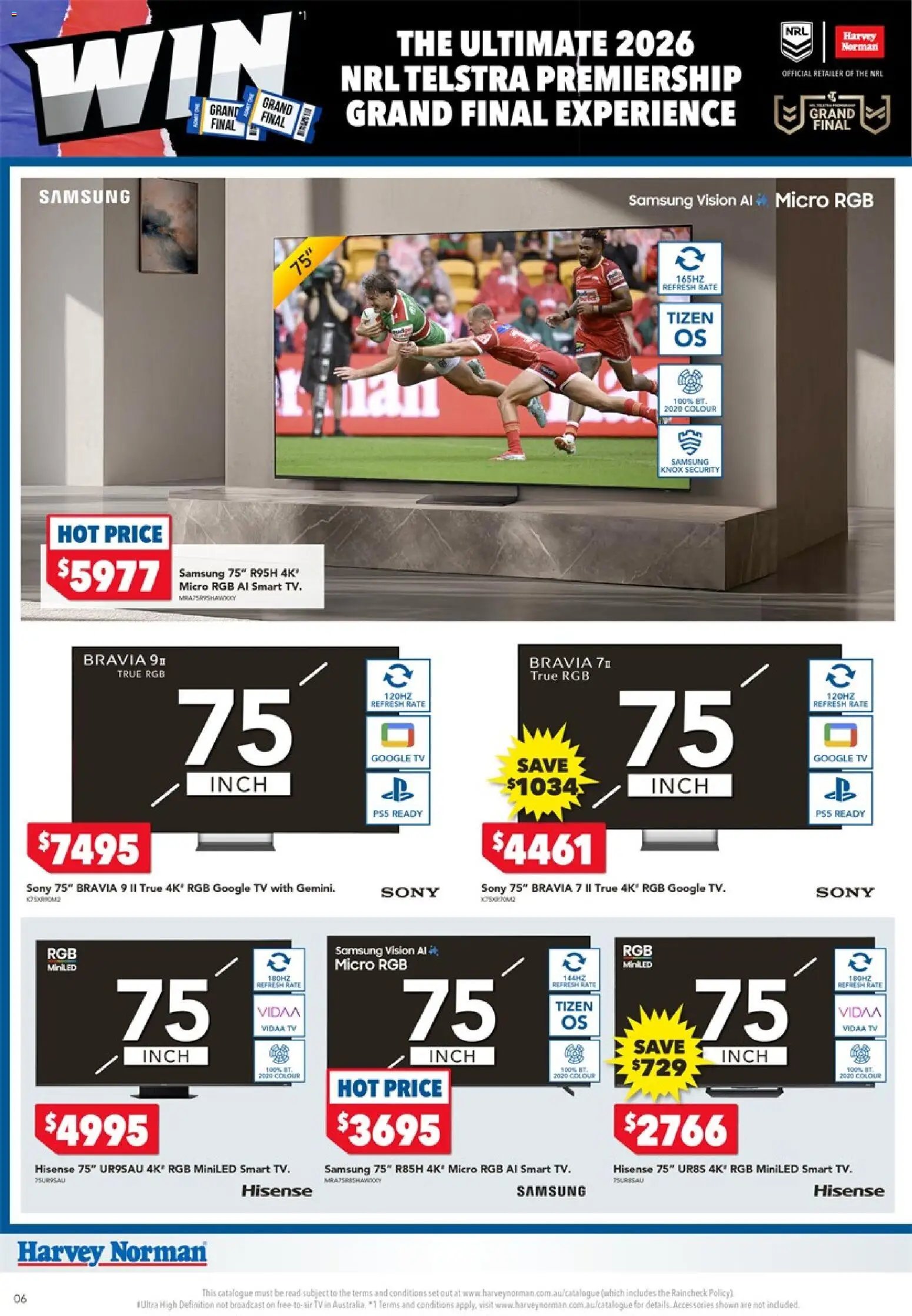 Harvey Norman catalogue from 10/09/2026 Harvey Norman Footy Finals