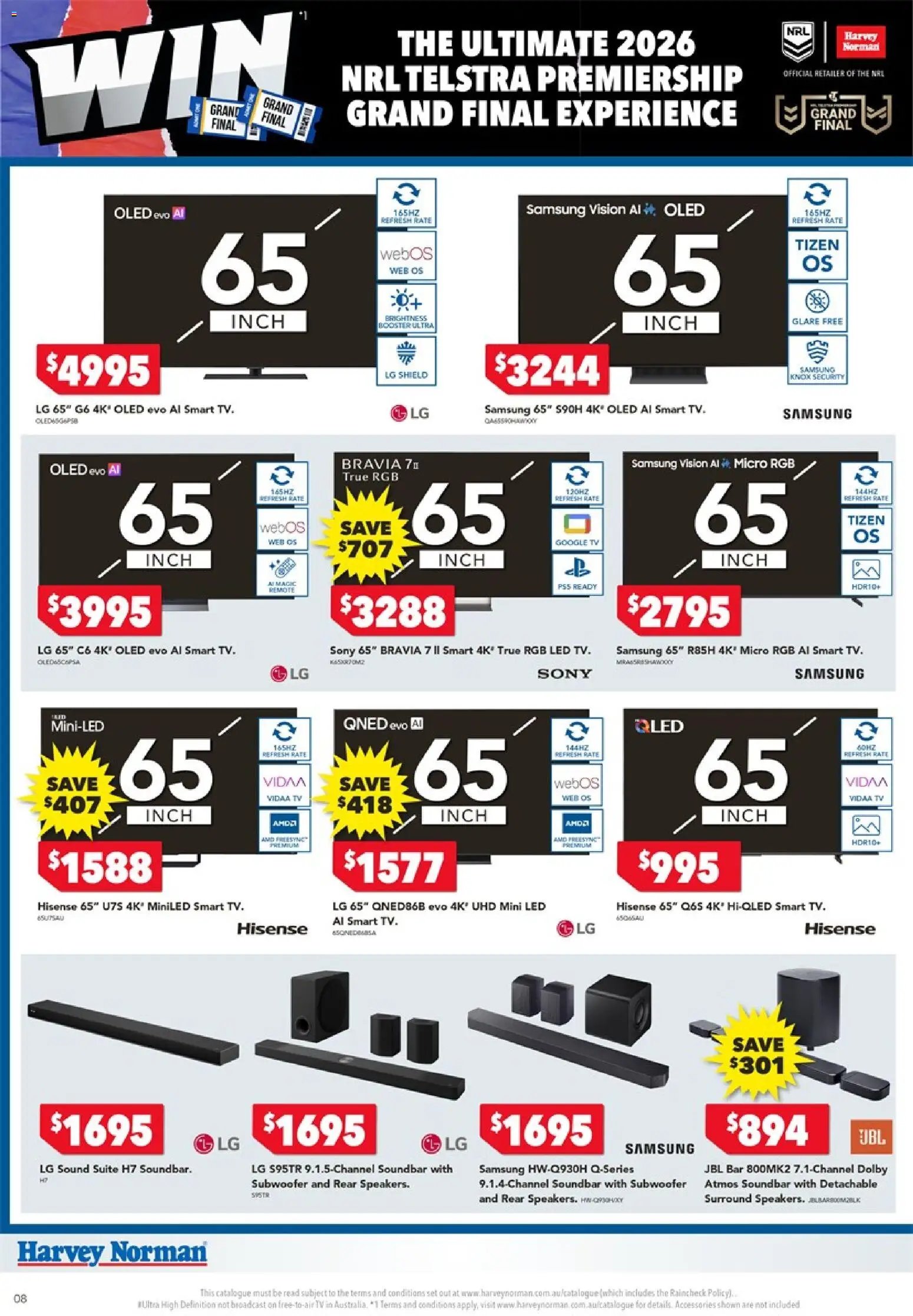 Harvey Norman catalogue from 10/09/2026 Harvey Norman Footy Finals