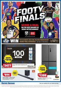 Harvey Norman catalogue from 10/09/2026 Harvey Norman Footy Finals