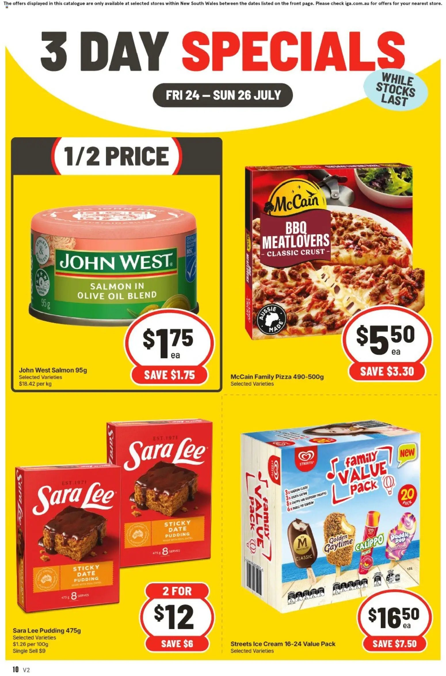 IGA catalogue from 24/07/2026 IGA 3 Day Specials NSW Medium V2