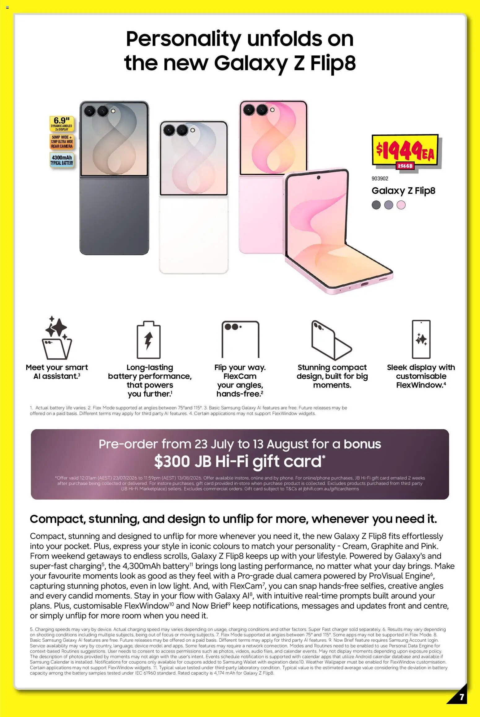 JB Hi-Fi catalogue from 23/07/2026 JB Hi-Fi Samsung Galaxy Z Fold8