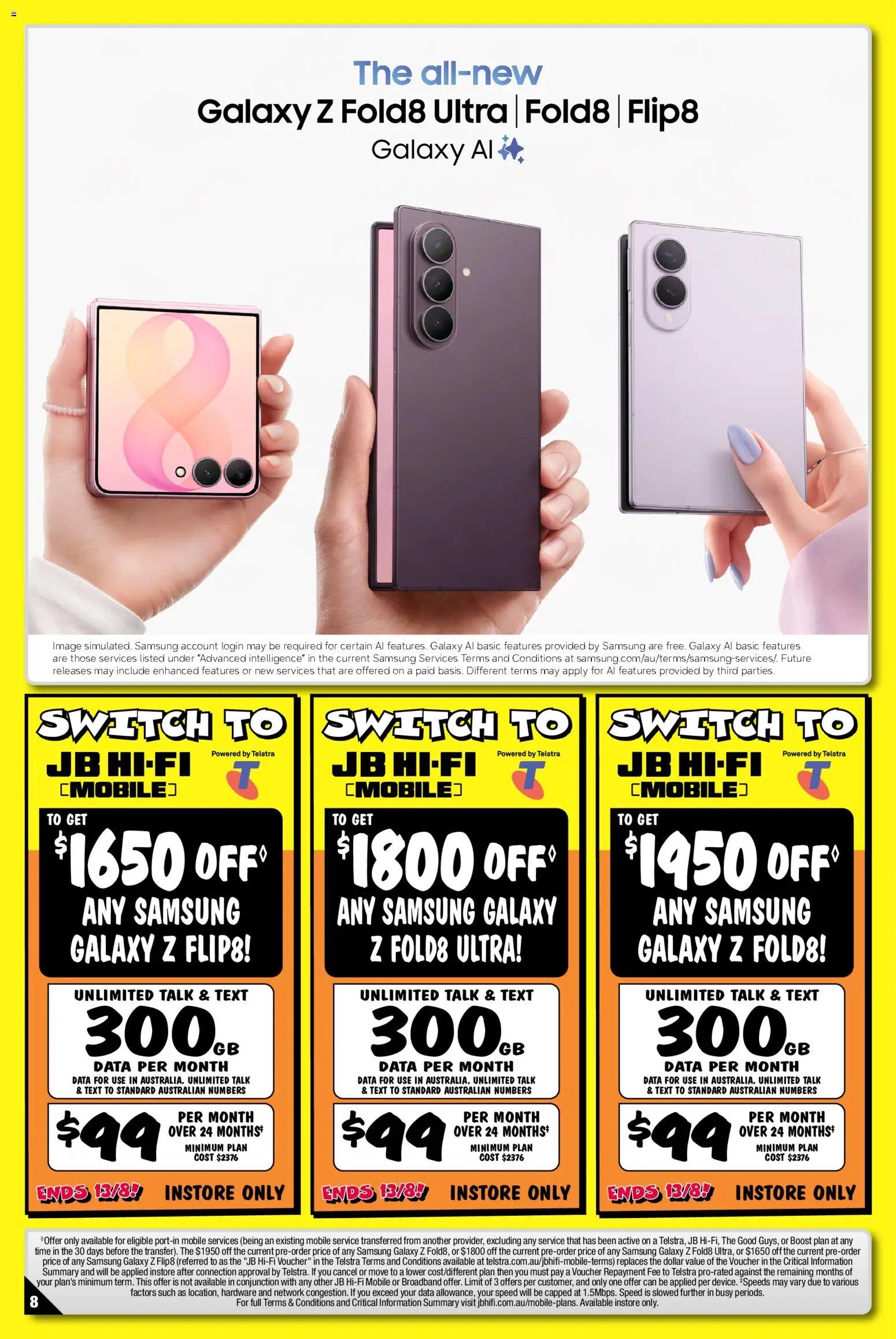 JB Hi-Fi catalogue from 23/07/2026 JB Hi-Fi Samsung Galaxy Z Fold8