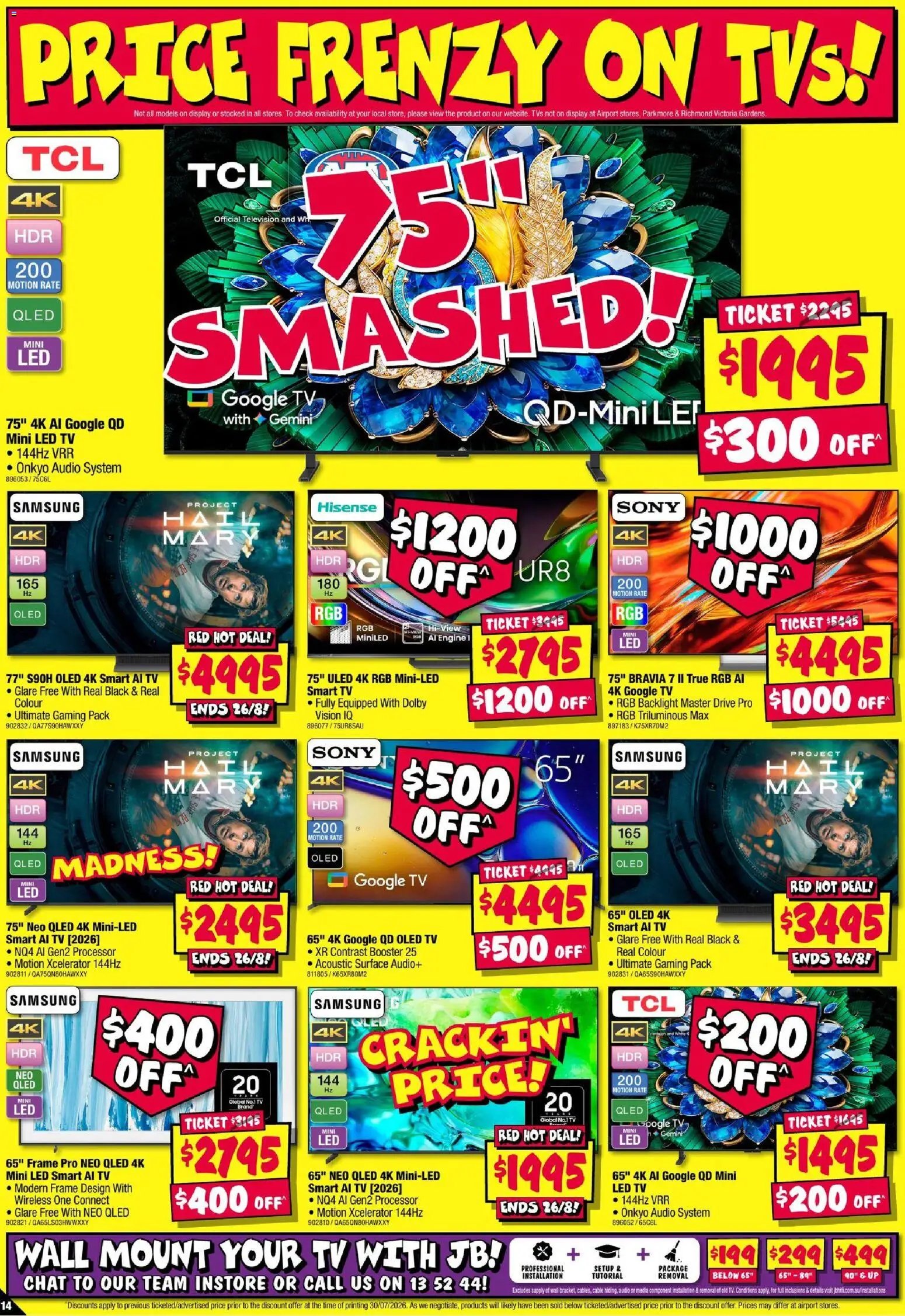 JB Hi-Fi catalogue from 13/08/2026 JB Hi-Fi Price Frenzy