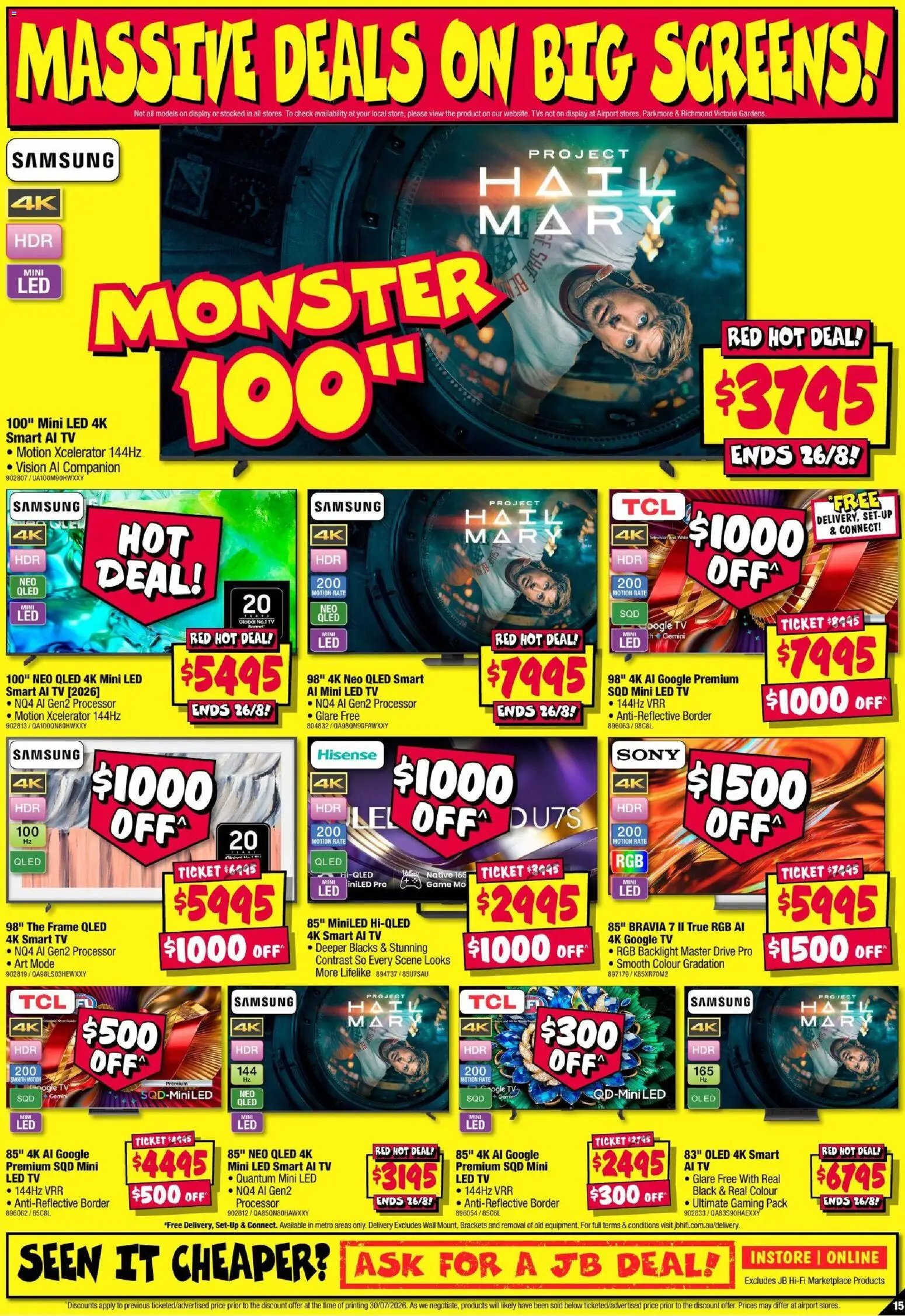 JB Hi-Fi catalogue from 13/08/2026 JB Hi-Fi Price Frenzy