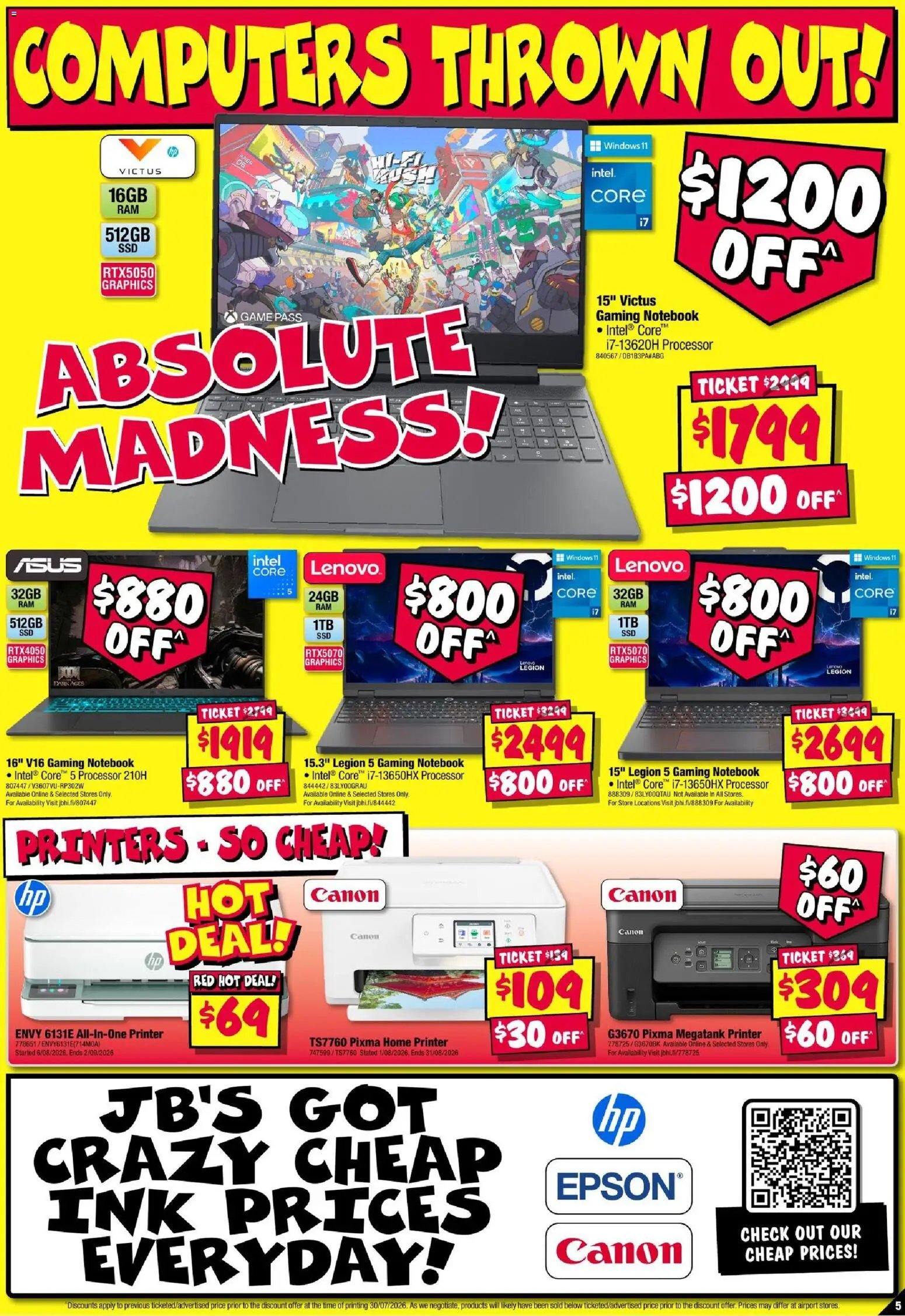 JB Hi-Fi catalogue from 13/08/2026 JB Hi-Fi Price Frenzy