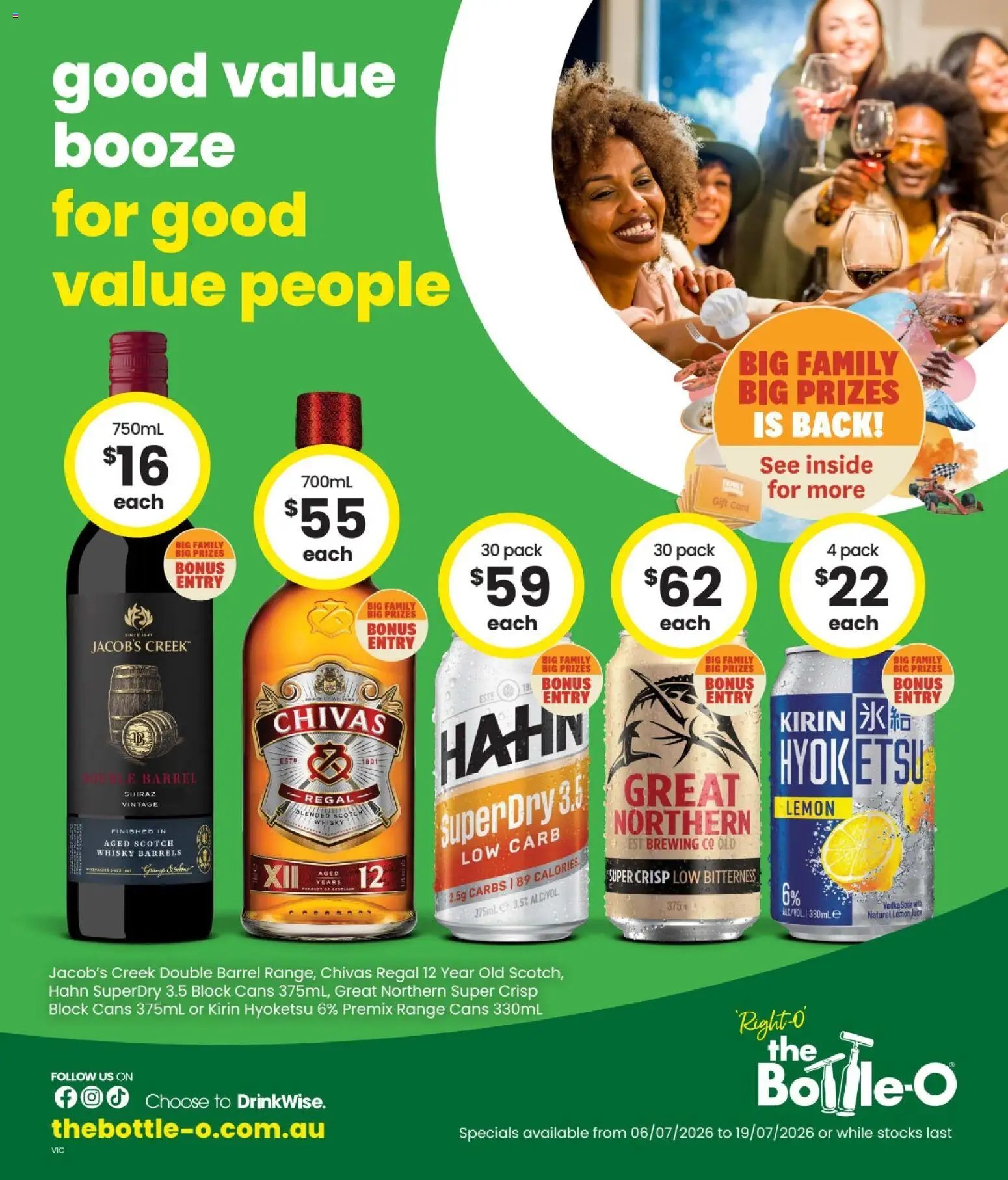 The Bottle-O catalogue from 06/07/2026 The Bottle-O catalogue BAIRNSDALE