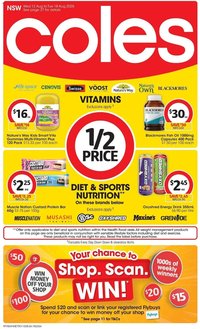 Coles catalogue from 12/08/2026 Coles catalogue NSW