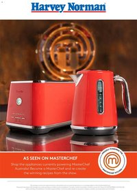 Harvey Norman catalogue from 06/07/2026 Harvey Norman Small Appliance – Proudly Powering the MasterChef Kitchen