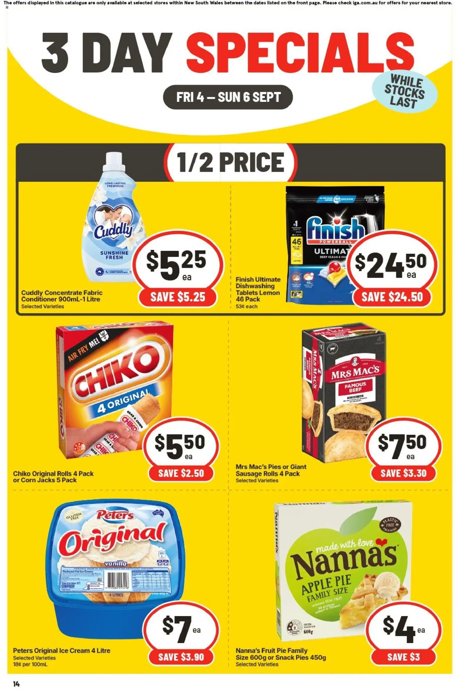 IGA catalogue from 04/09/2026 IGA 3 Day Specials Eveleigh