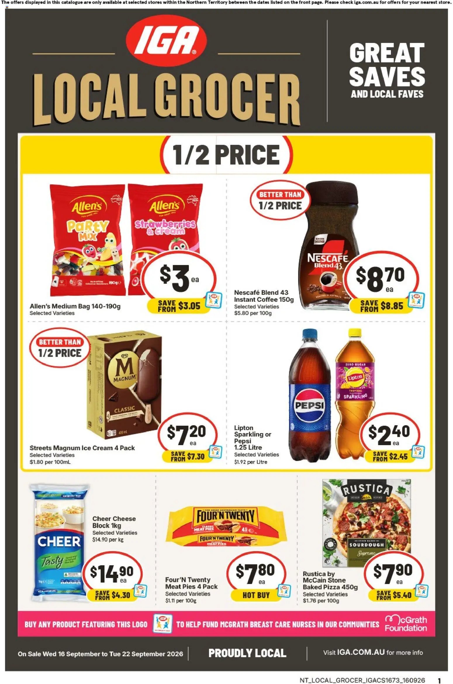 IGA catalogue from 16/09/2026 IGA catalogue Berry Springs