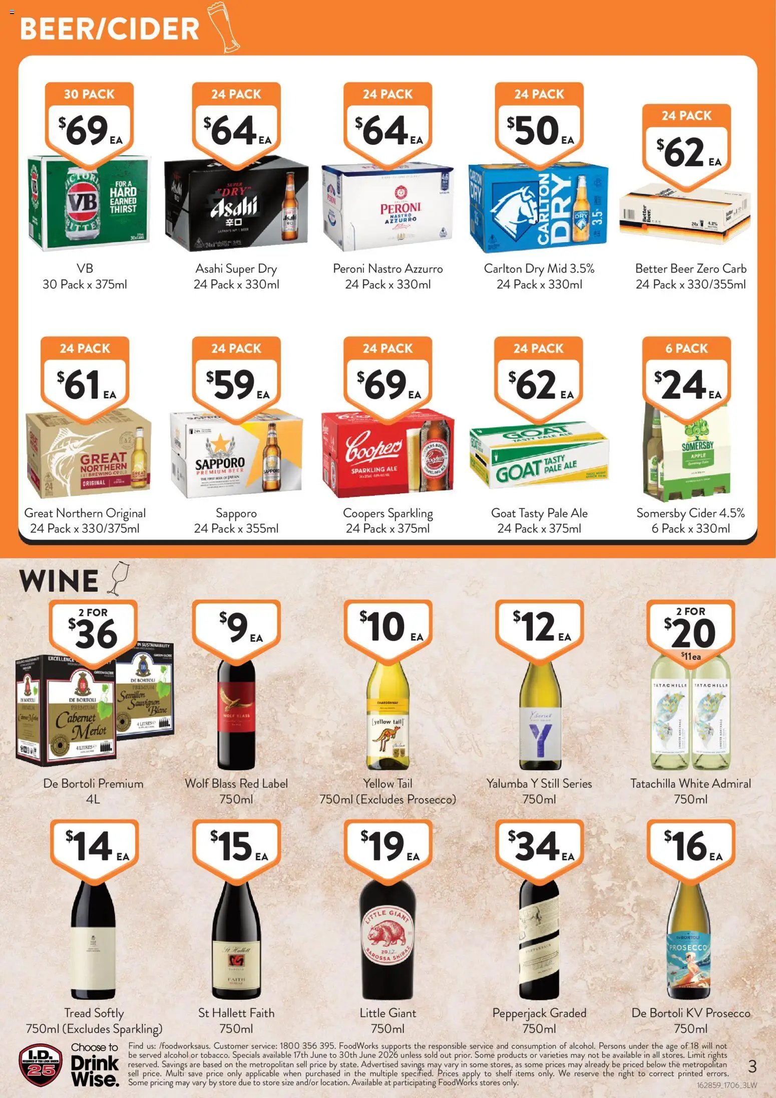 Foodworks catalogue from 17/06/2026 Foodworks catalogue Liquor VIC