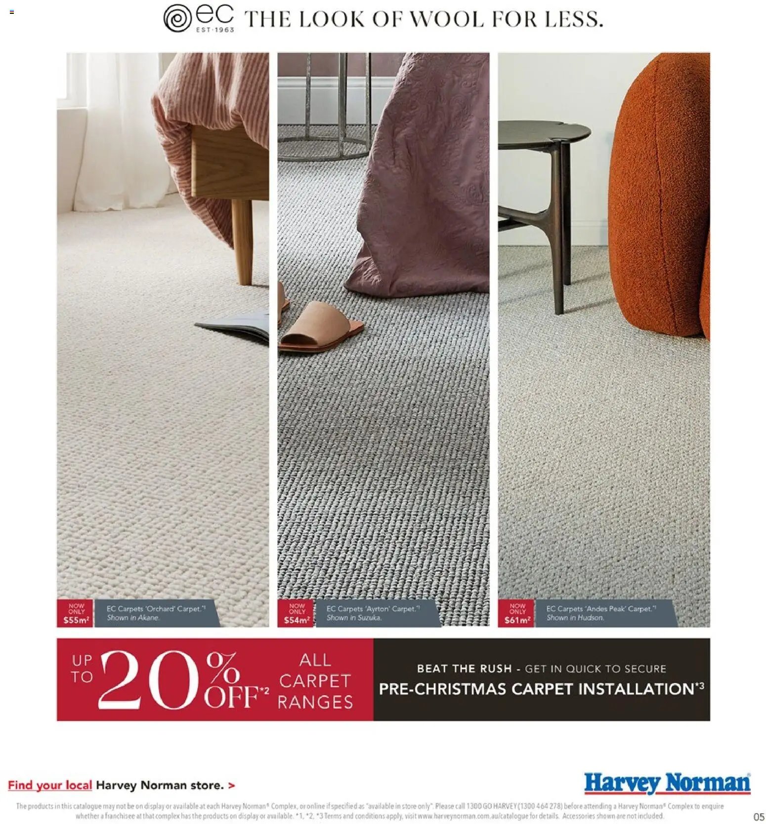Harvey Norman catalogue from 01/10/2026 Harvey Norman Carpet & Flooring Specialist