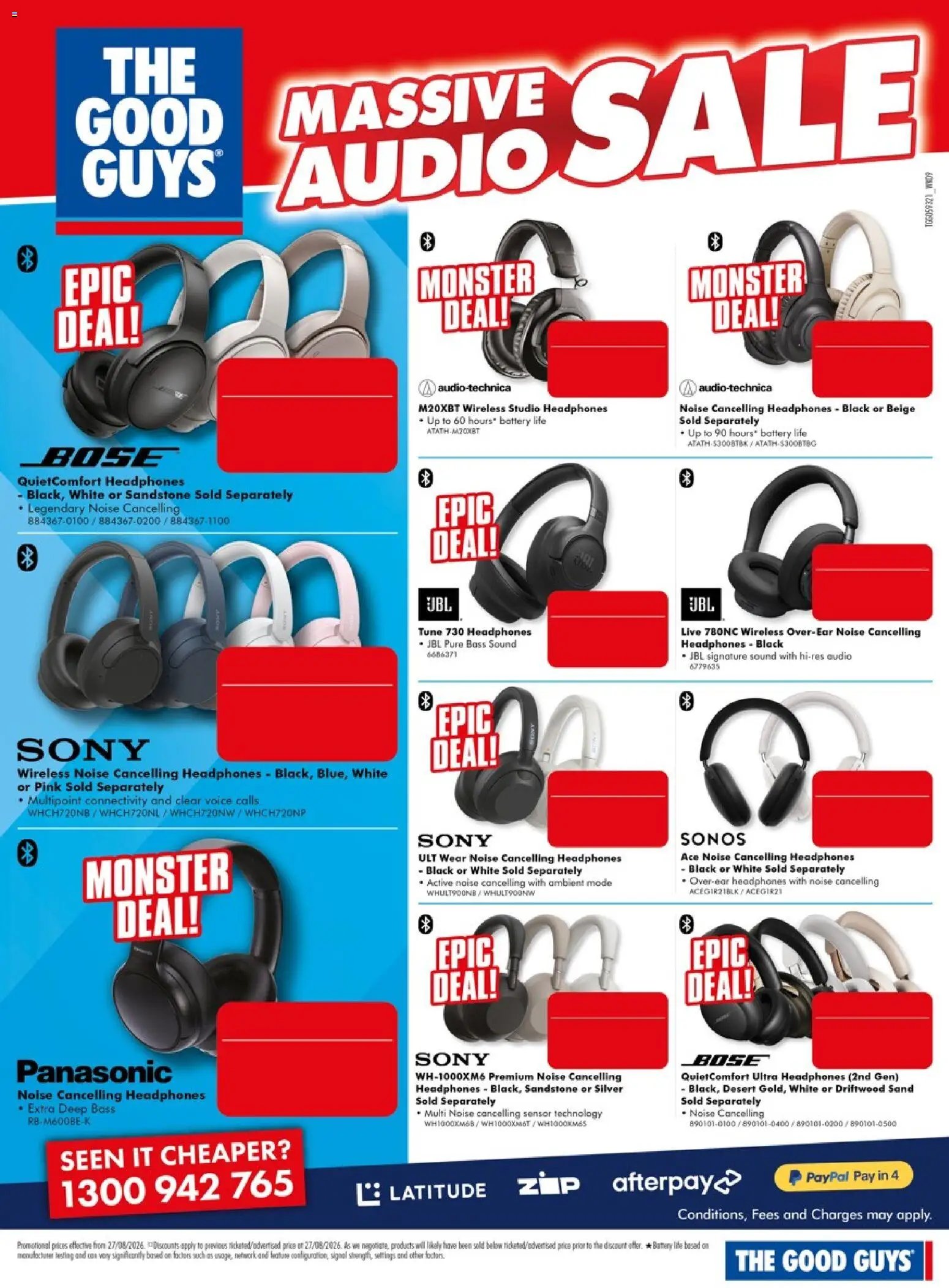 The Good Guys catalogue from 27/08/2026 The Good Guys catalogue Massive audio Sale