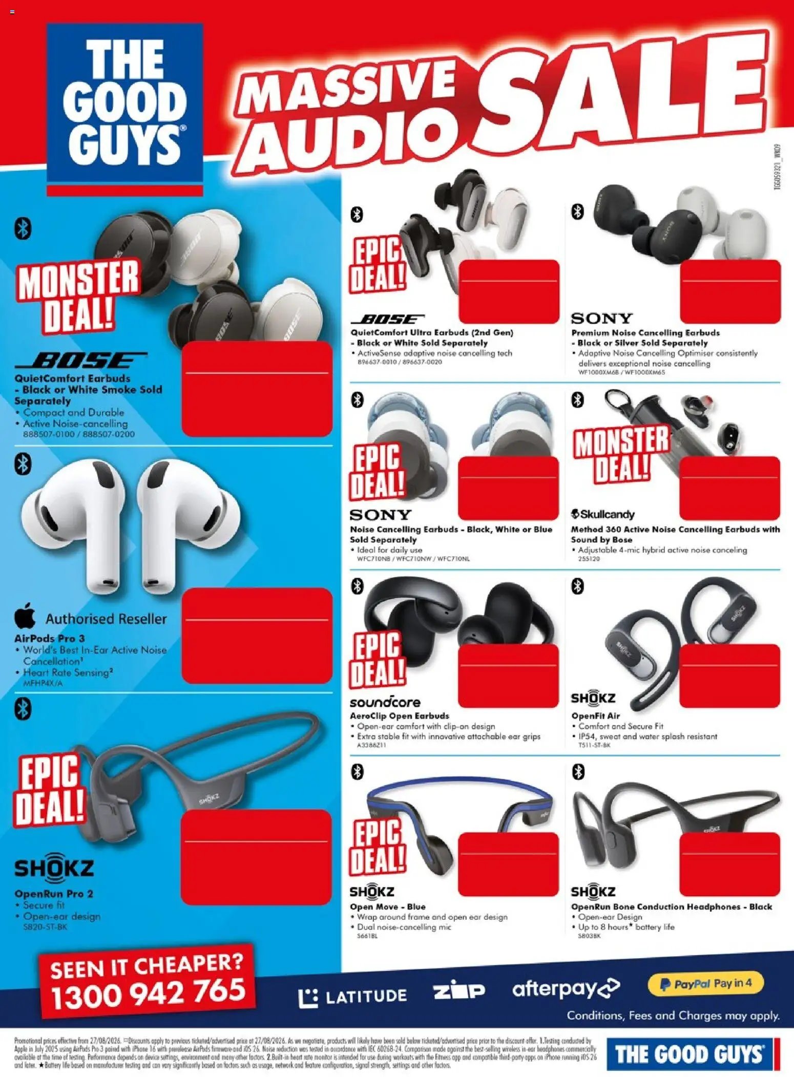 The Good Guys catalogue from 27/08/2026 The Good Guys catalogue Massive audio Sale