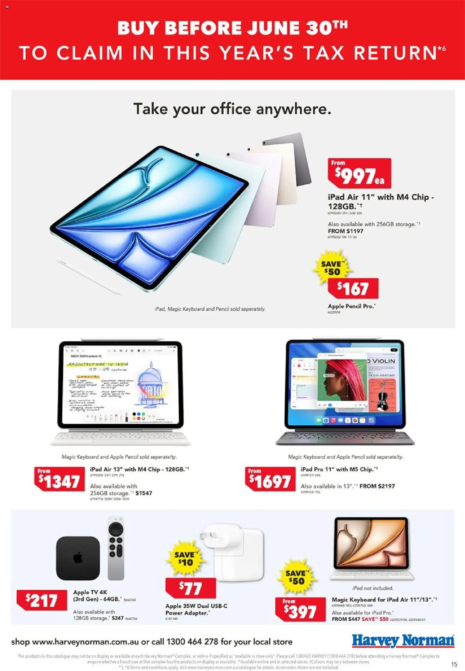 Harvey Norman catalogue from 05/06/2026 Harvey Norman Tax time deals