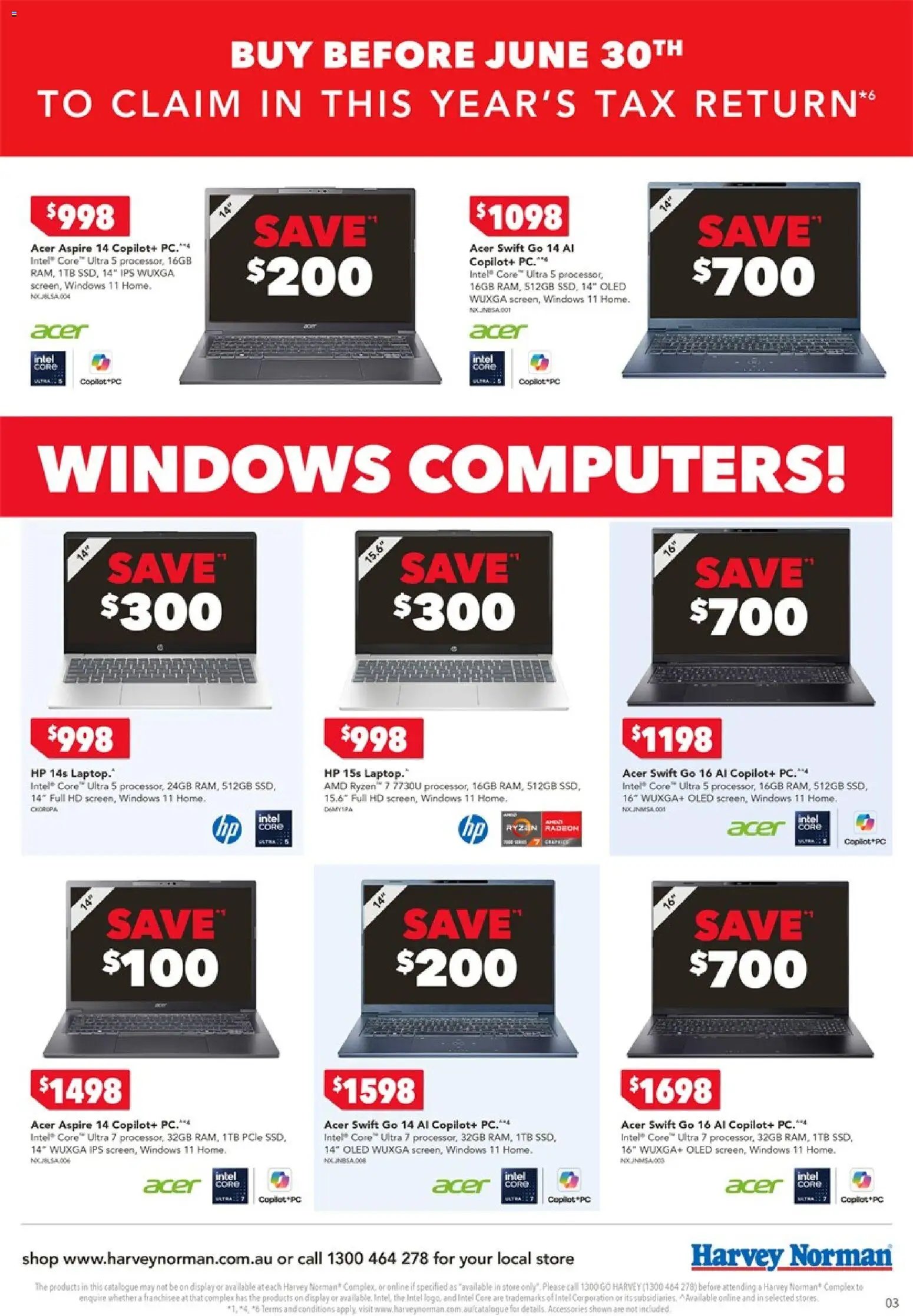 Harvey Norman catalogue from 05/06/2026 Harvey Norman Tax time deals