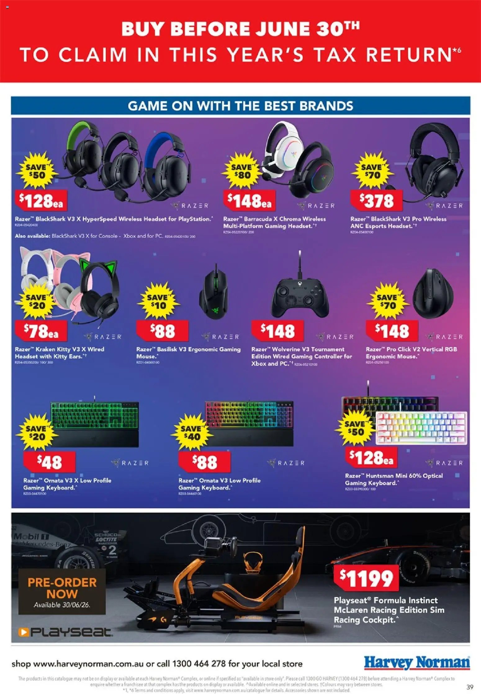 Harvey Norman catalogue from 05/06/2026 Harvey Norman Tax time deals