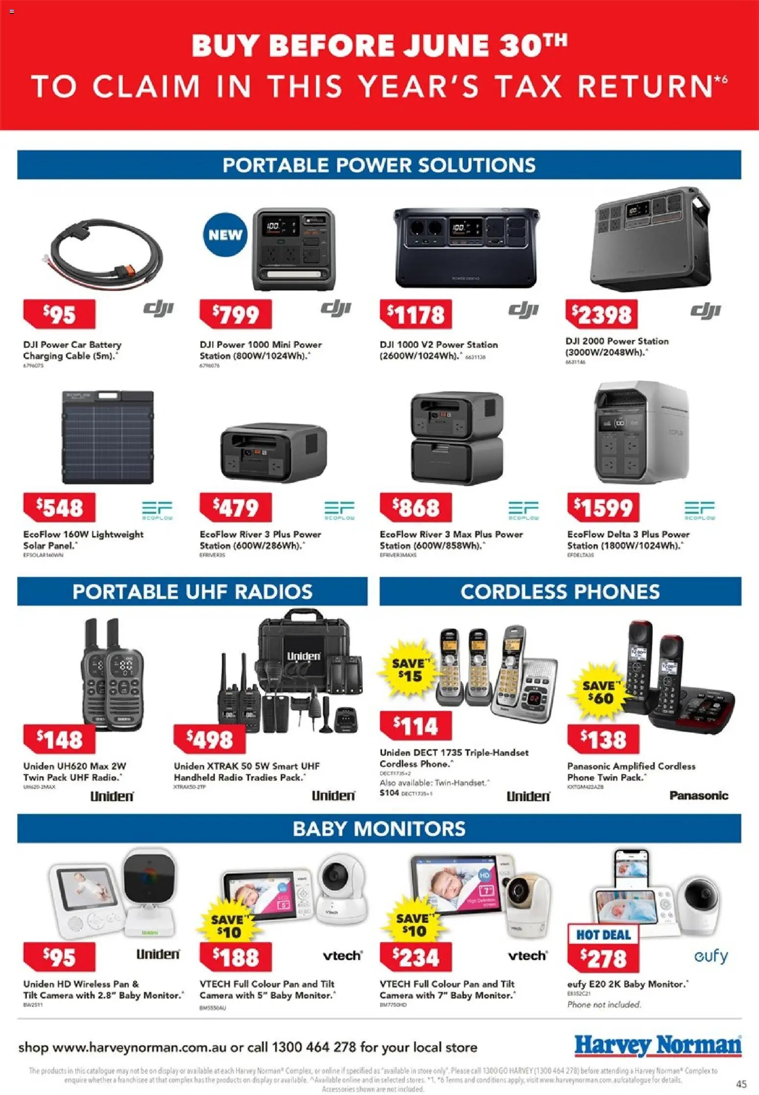 Harvey Norman catalogue from 05/06/2026 Harvey Norman Tax time deals