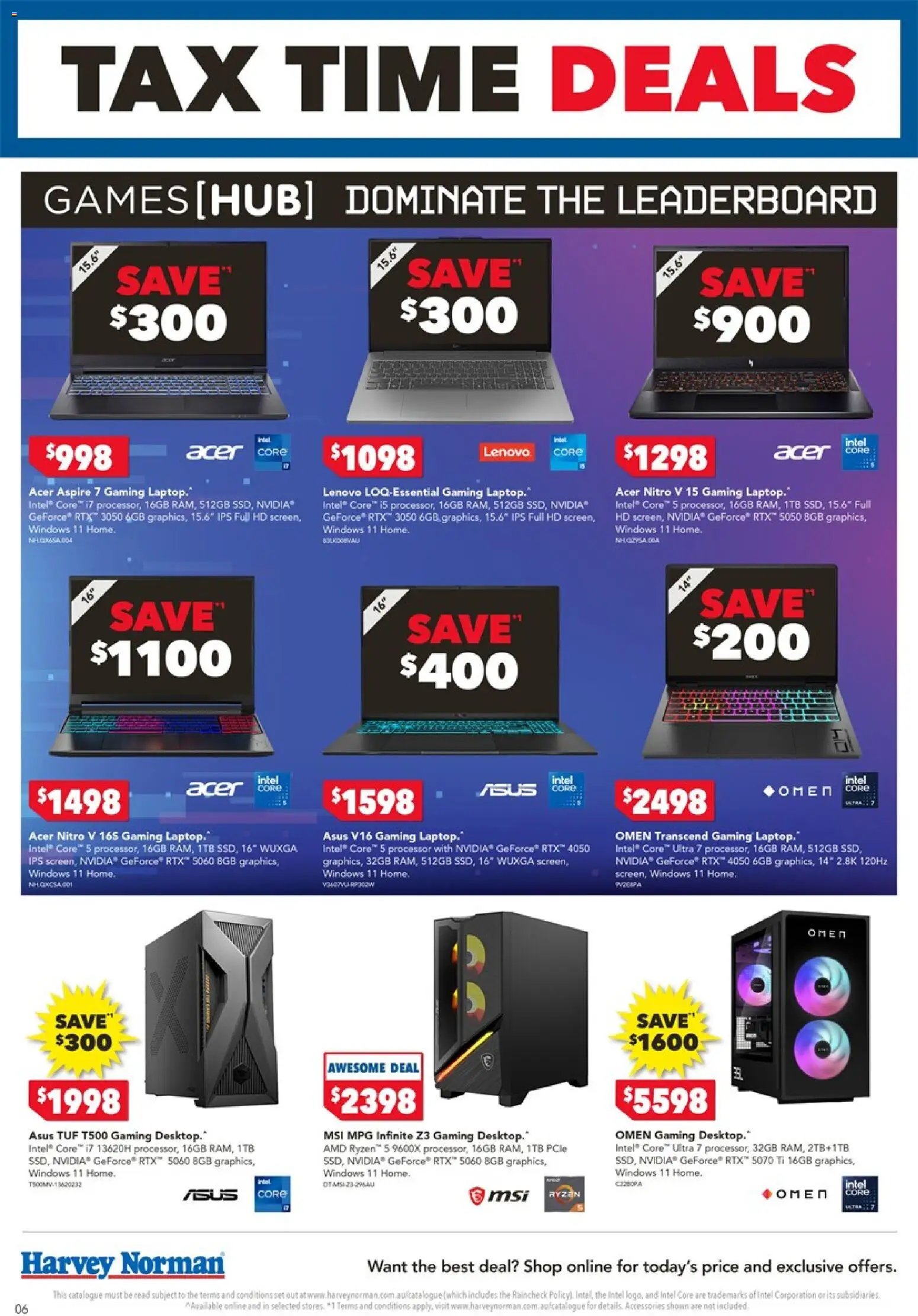 Harvey Norman catalogue from 05/06/2026 Harvey Norman Tax time deals