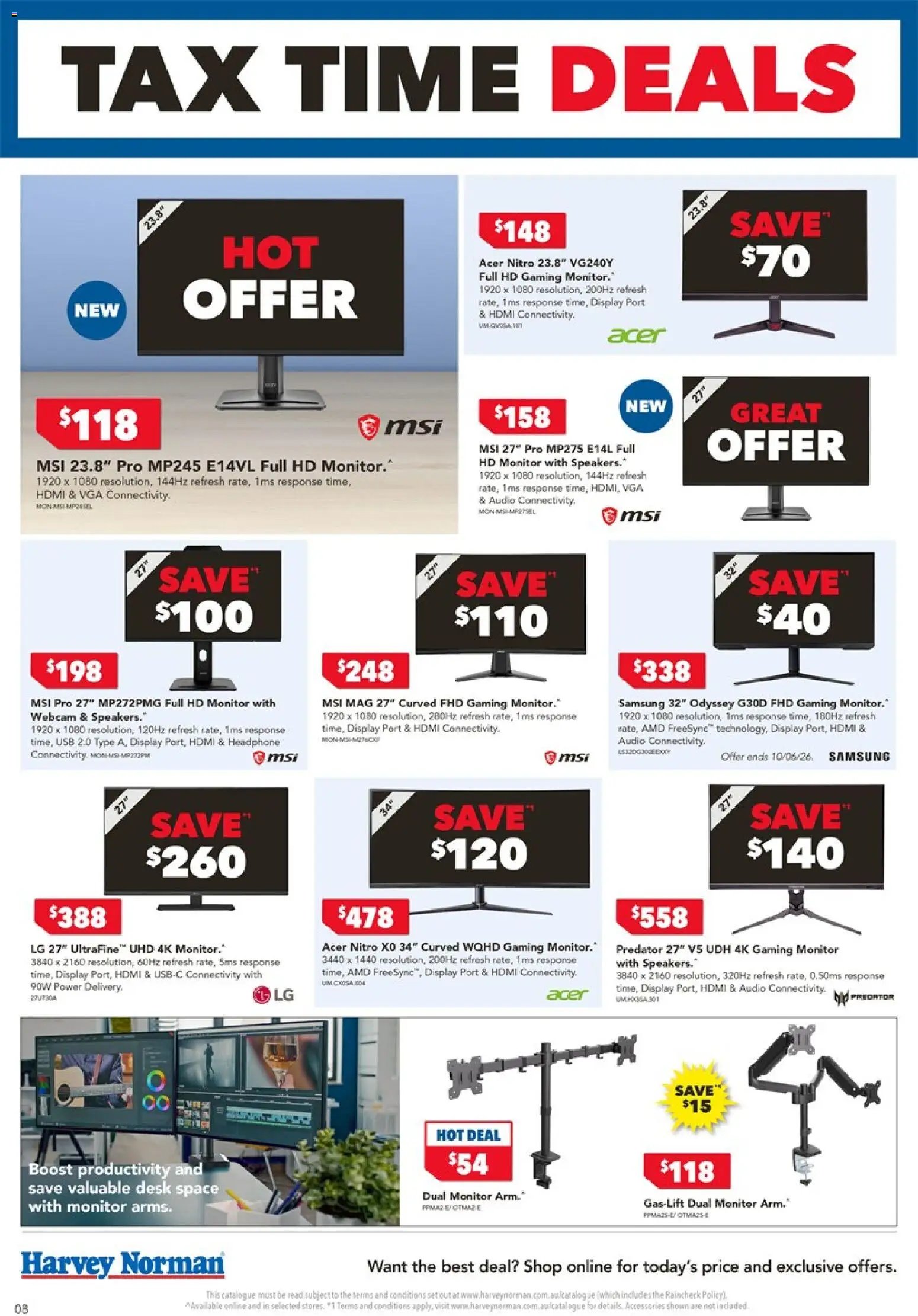 Harvey Norman catalogue from 05/06/2026 Harvey Norman Tax time deals