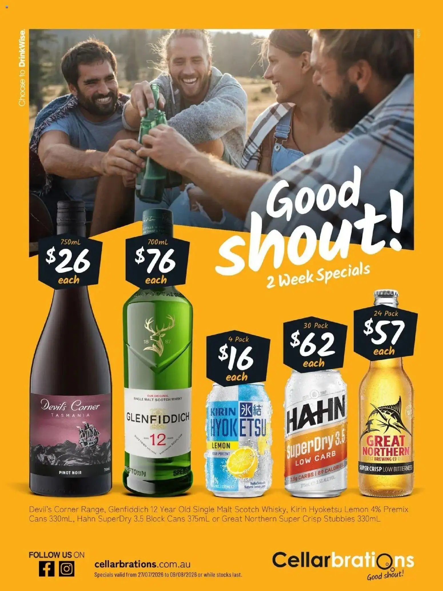 Cellarbrations catalogue from 27/07/2026 Good Shout! 27/07