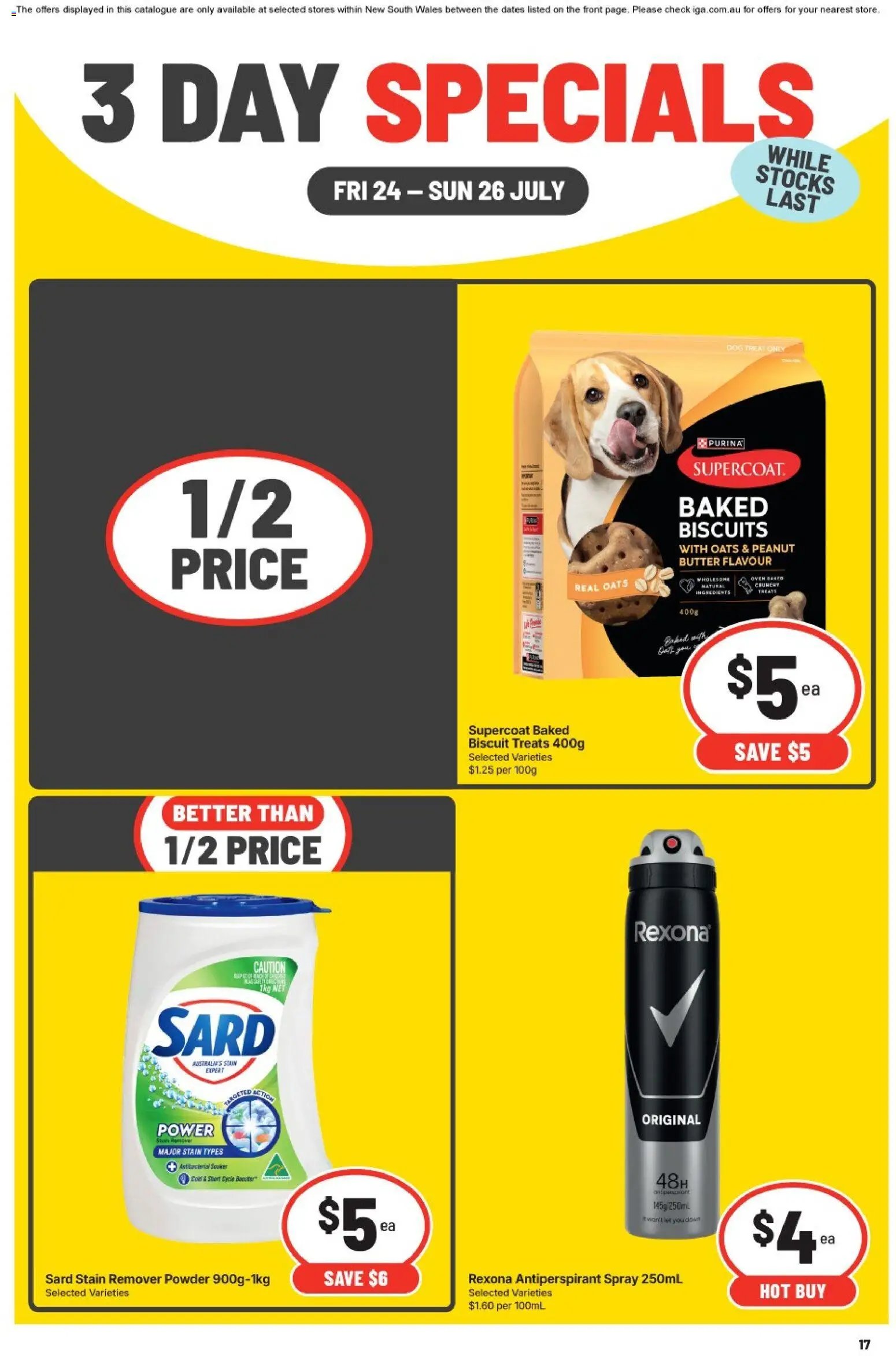 IGA catalogue from 24/07/2026 IGA 3 Day Specials NSW