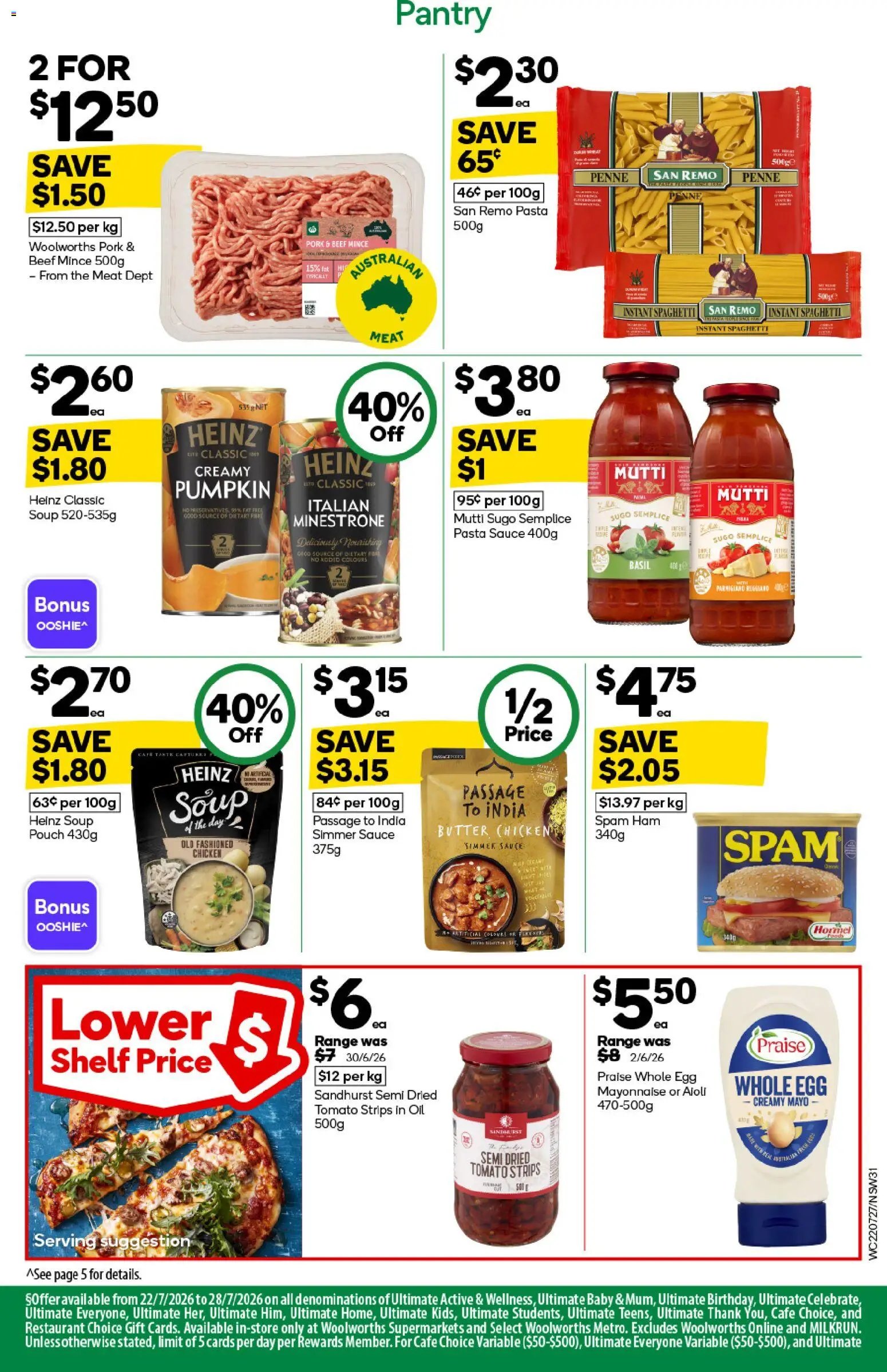 Woolworths catalogue from 22/07/2026 Woolworths catalogue NSW