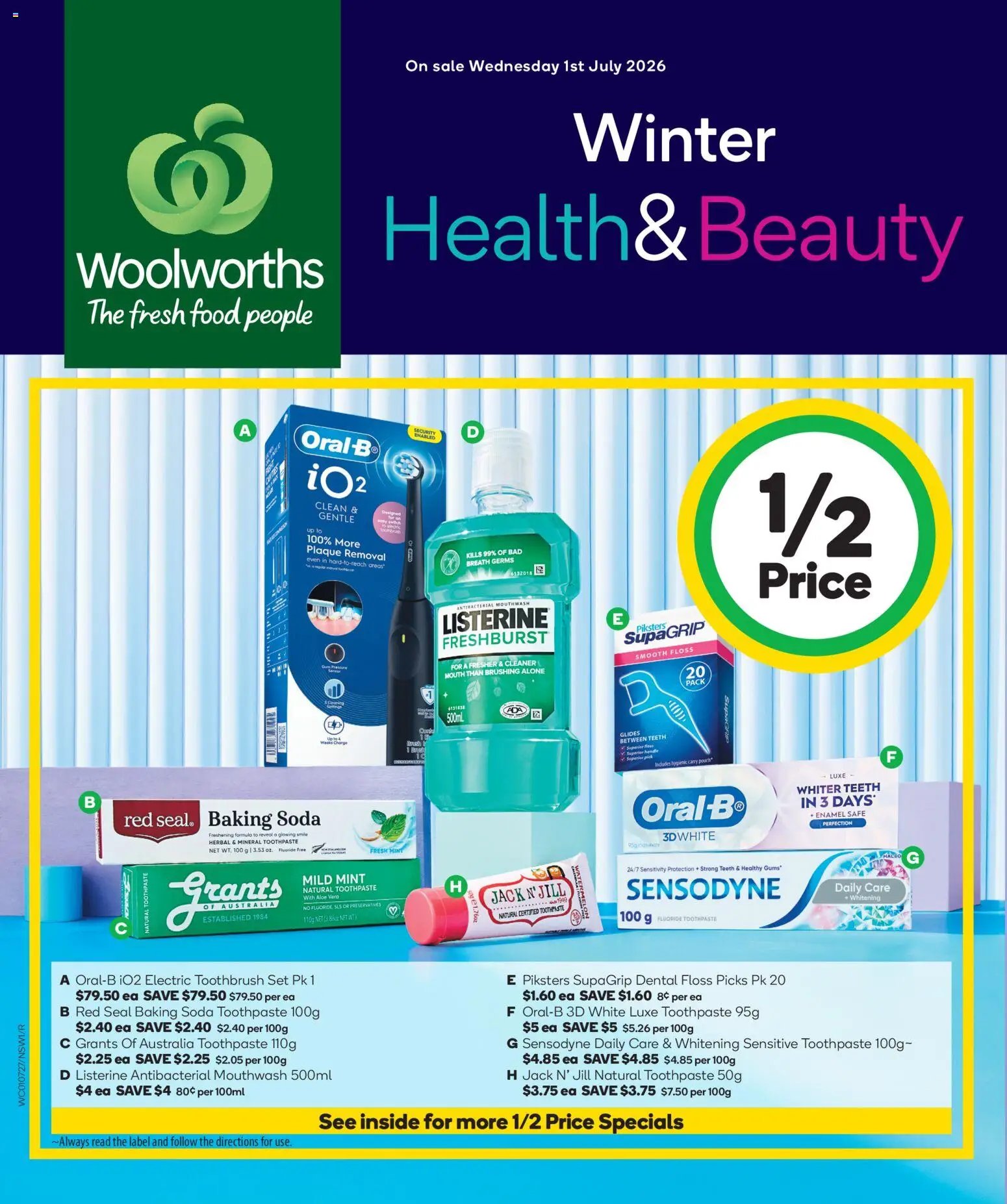 Woolworths catalogue from 01/07/2026 Woolworths Winter Health & Beauty